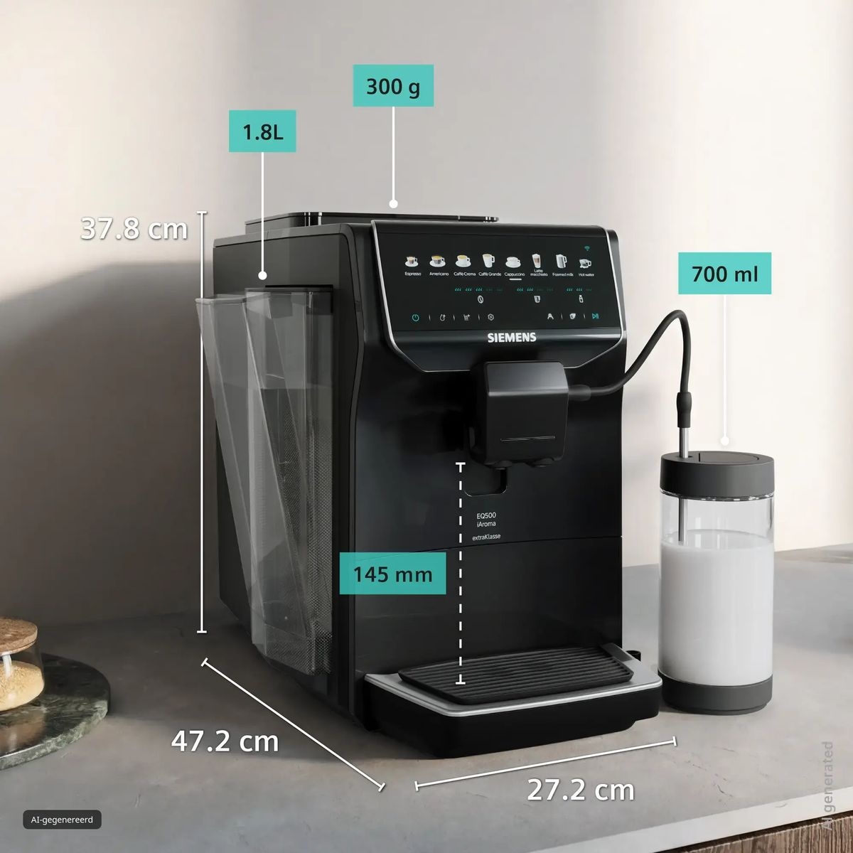 Siemens TP555EF5 EQ500 iAroma extraKlasse - Koffiemachine