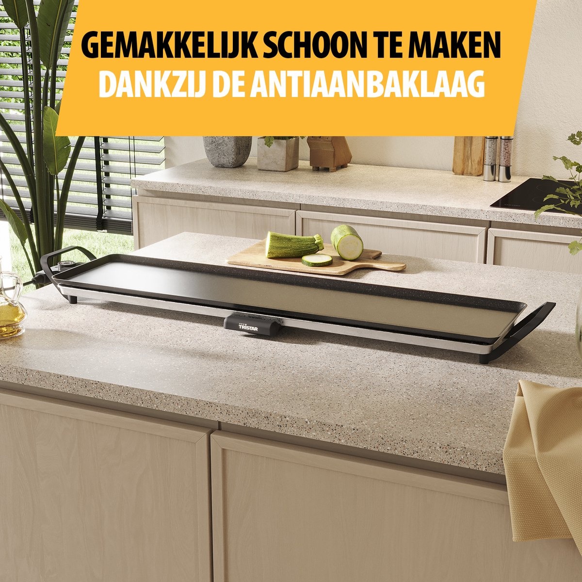 Tristar BP-2669 Slim XL - Bakplaat