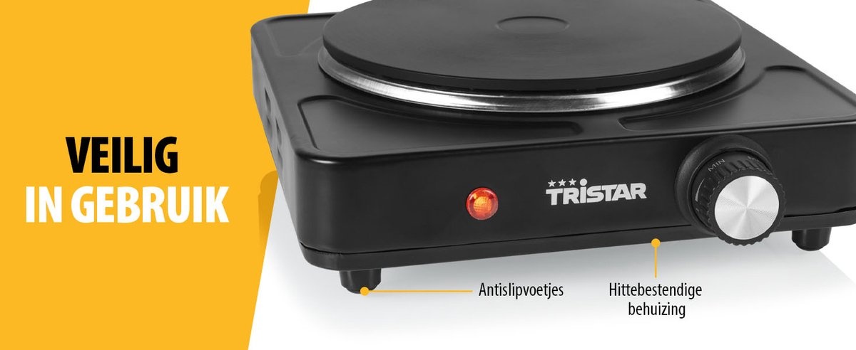 Tristar KP-6151 - Vrijstaande kookplaat