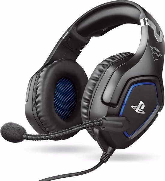 Trust Forze PS4 GXT 488 Zwart/Blauw - Gaming headset