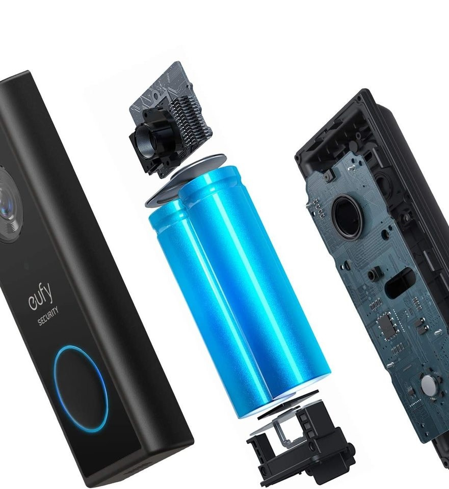 Eufy S220 Video Doorbell 2K (Batterij) + Homebase 2 - Deurbel