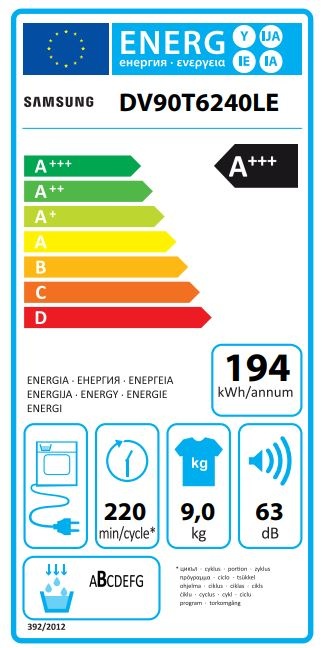 Samsung DV90T6240LE - Warmtepompdroger