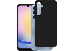Just In Case Samsung Galaxy A25 TPU Rubber Case Zwart - Telefoonhoesje
