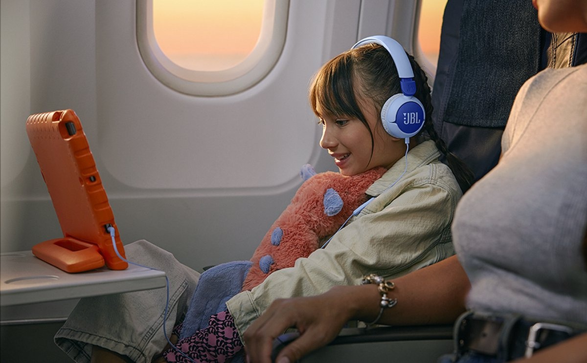 JBL Junior 320 Blauw - Kinder koptelefoon