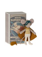 Maileg Super Hero mouse, Little brother in matchbox