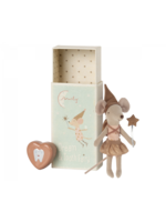 Maileg Tooth fairy mouse in matchbox - Rose