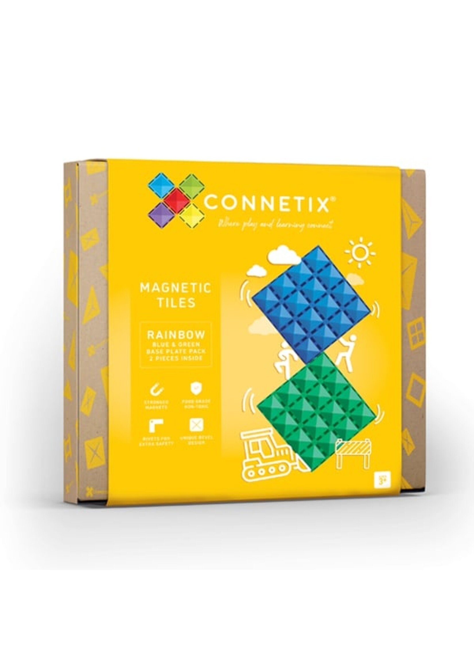 Connetix Connetix Base Plate Blue & Green 2 pcs