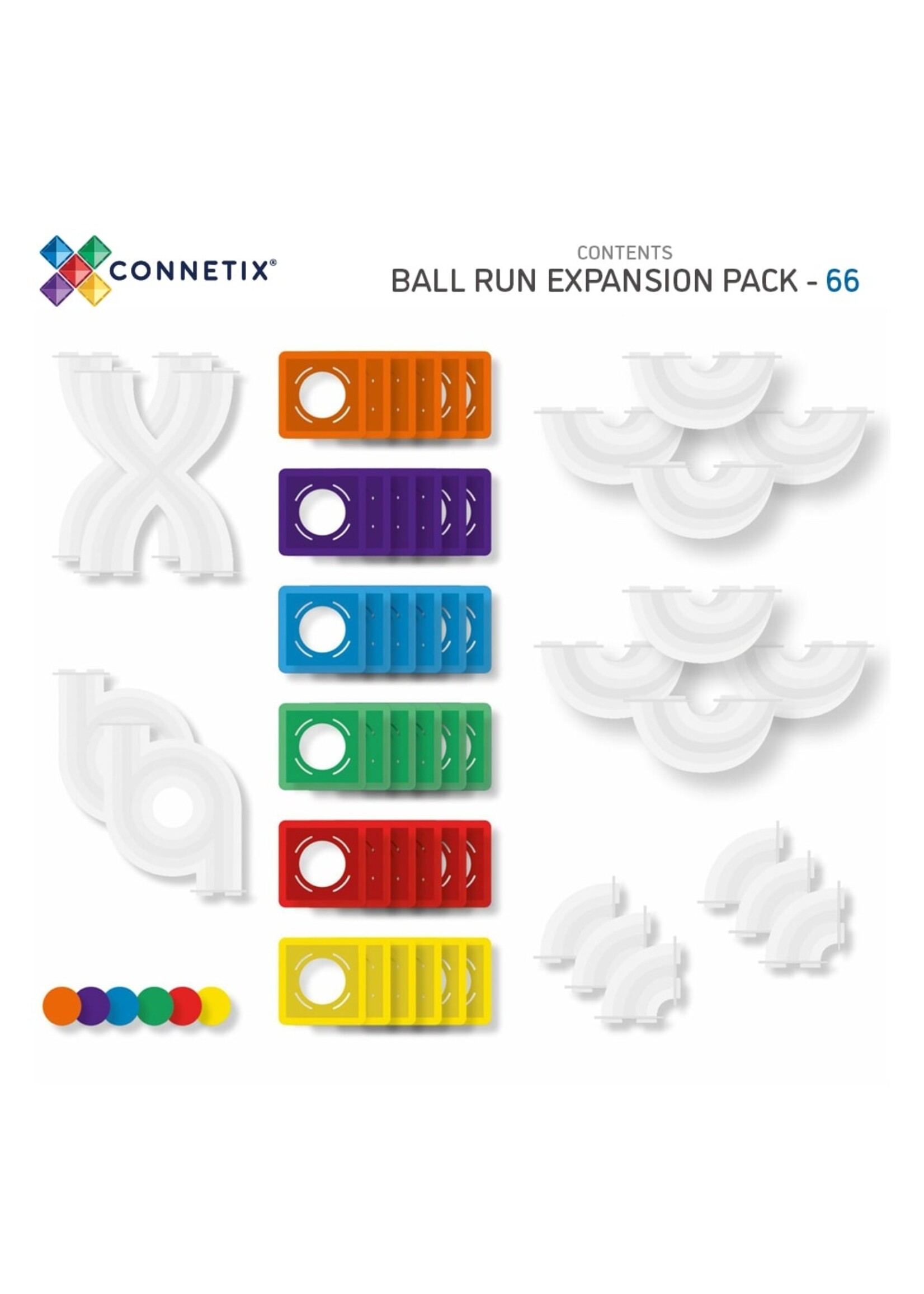 Connetix Connetix Rainbow Ball Run Expansion 66 pcs