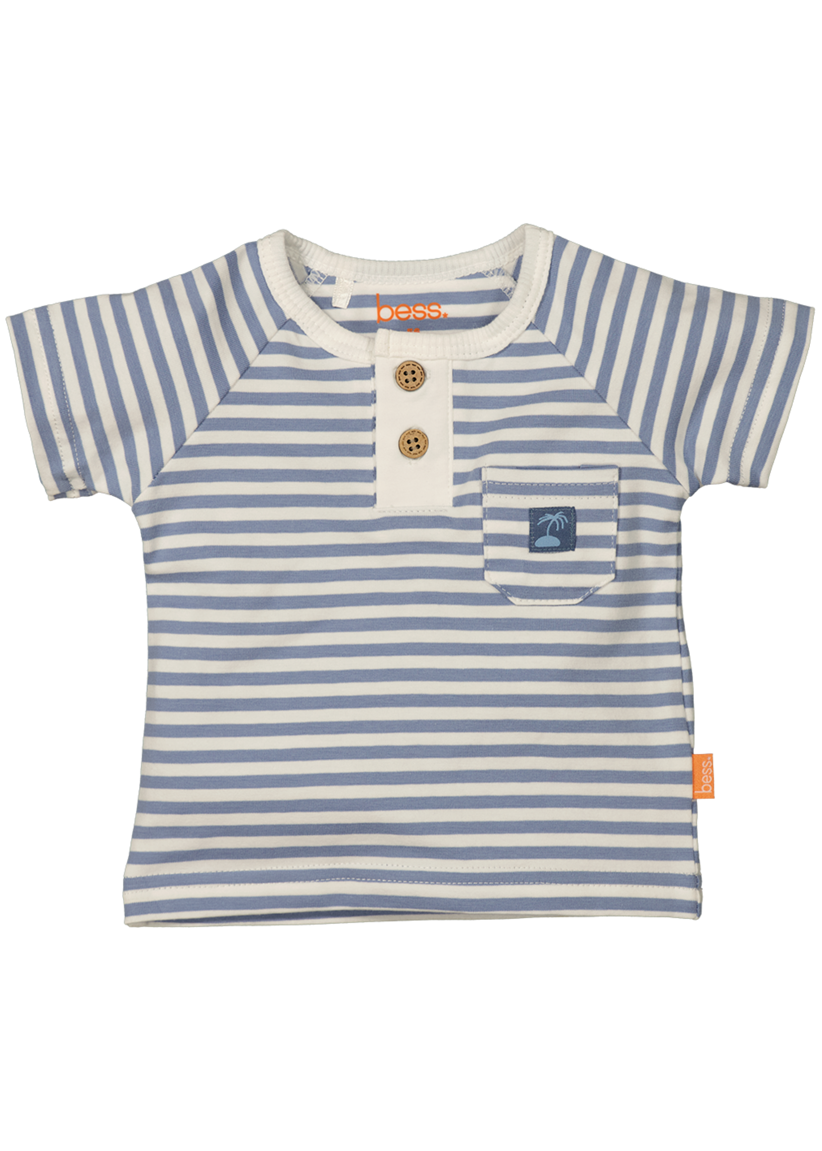 BESS BESS - Shirt sh.sl. Striped SS24