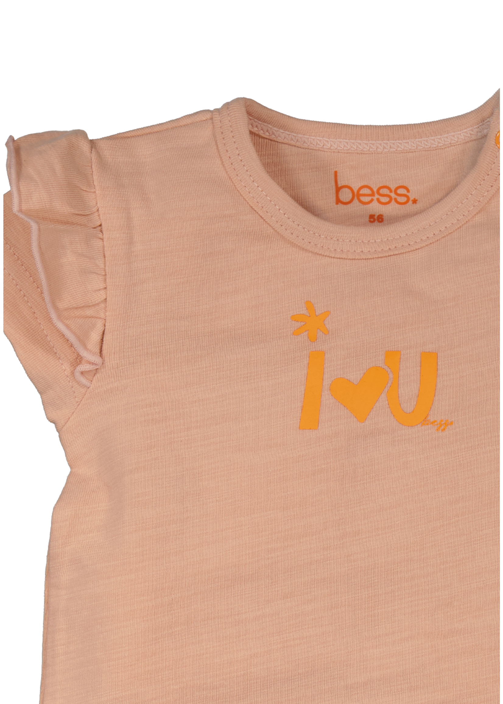 BESS BESS - Shirt sh.  sl. I LOVE U SS24