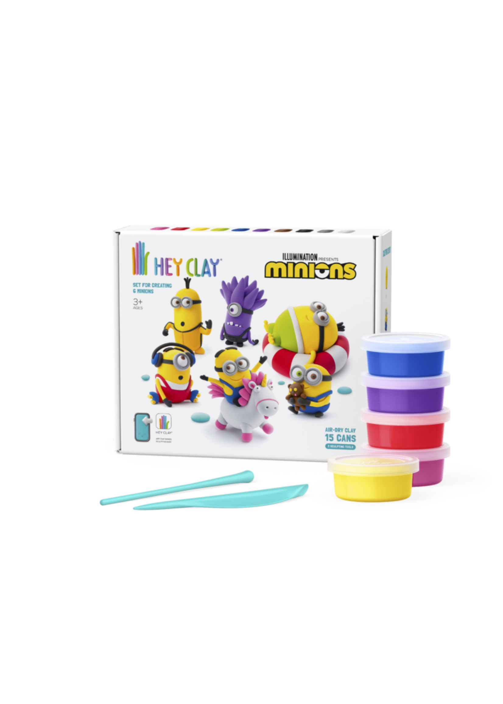 Hey Clay Minions - Set van 6 minions - 15 potjes