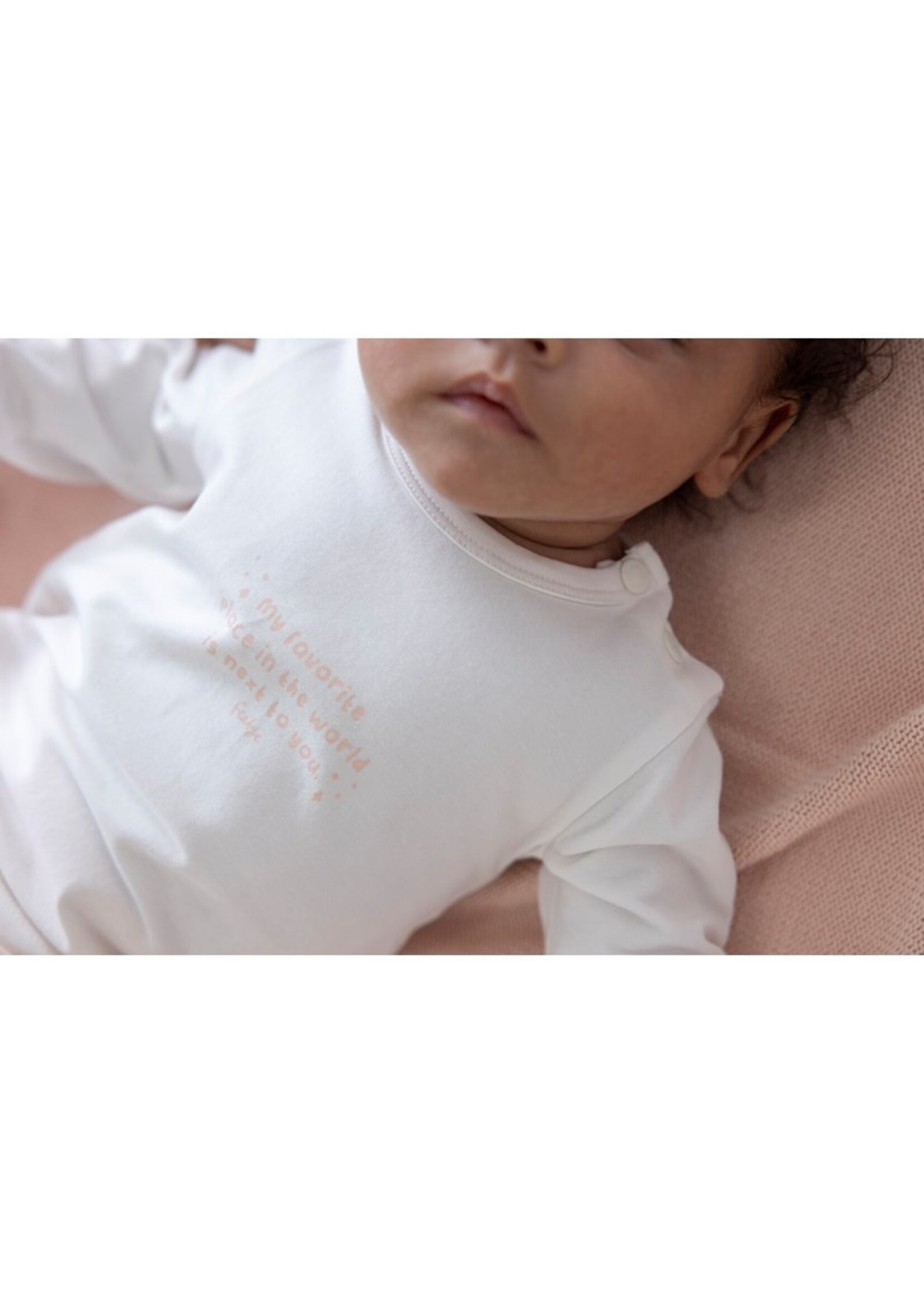 Feetje Feetje Longsleeve - Offwhite Roze Letters