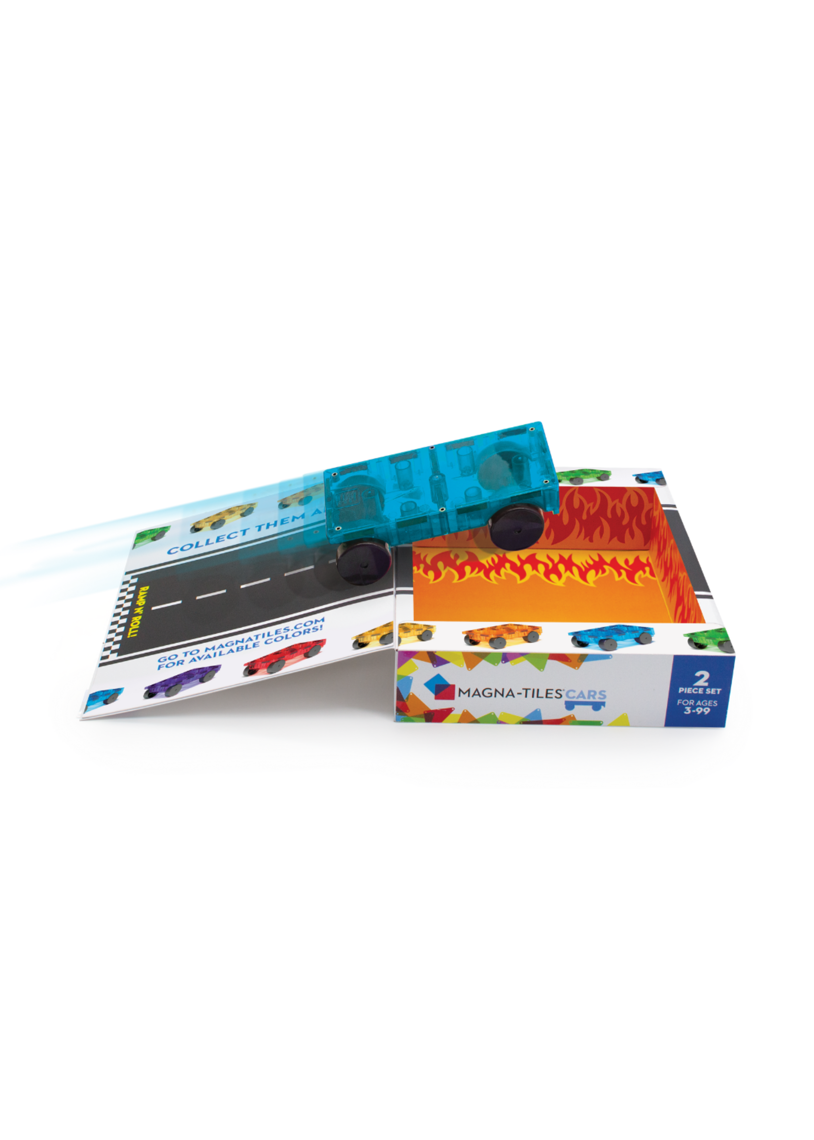 Magna-Tiles Magna-Tiles Cars - Blauw Geel