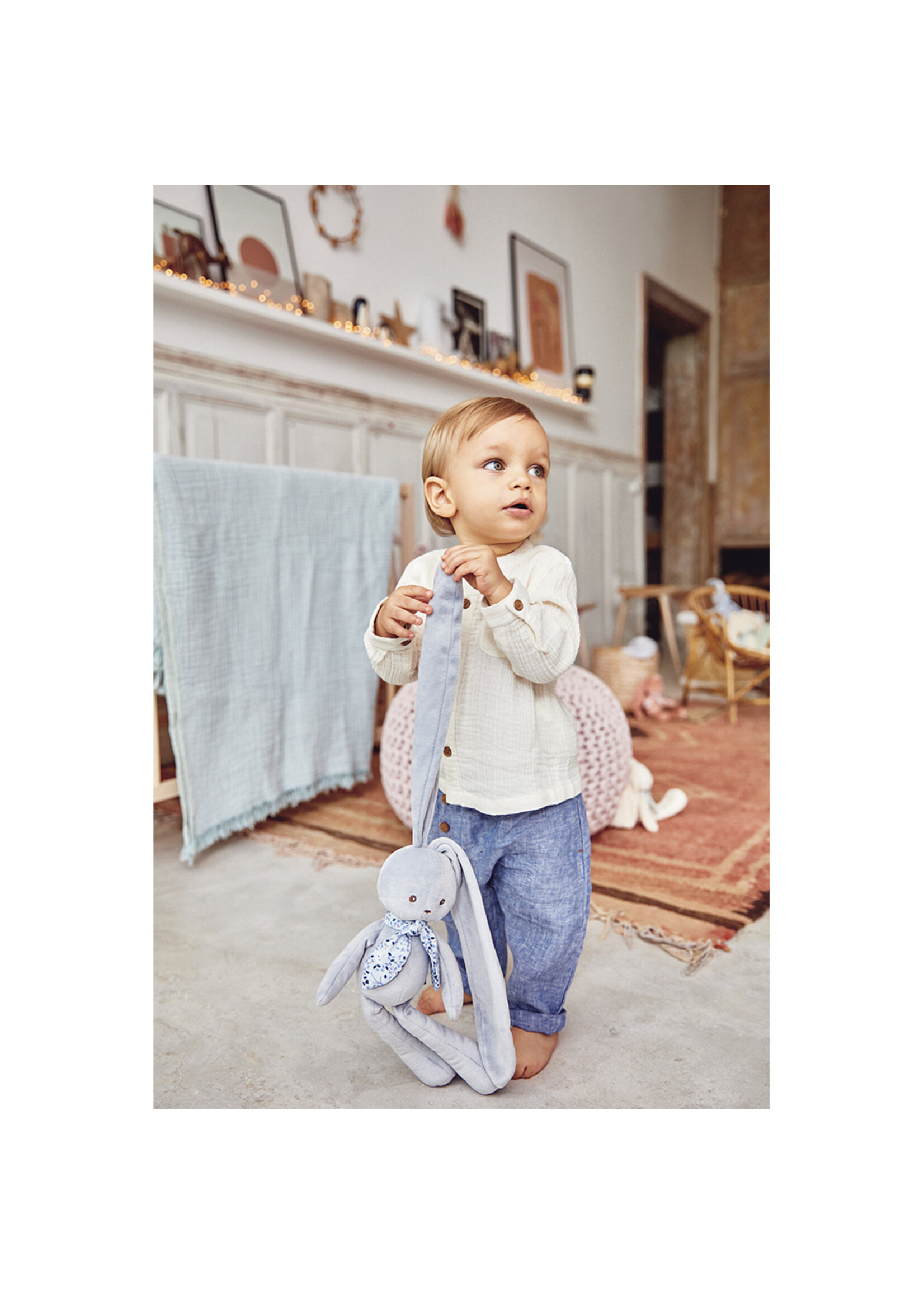 Kaloo Kaloo Lapinoo - Konijn Blauw Medium
