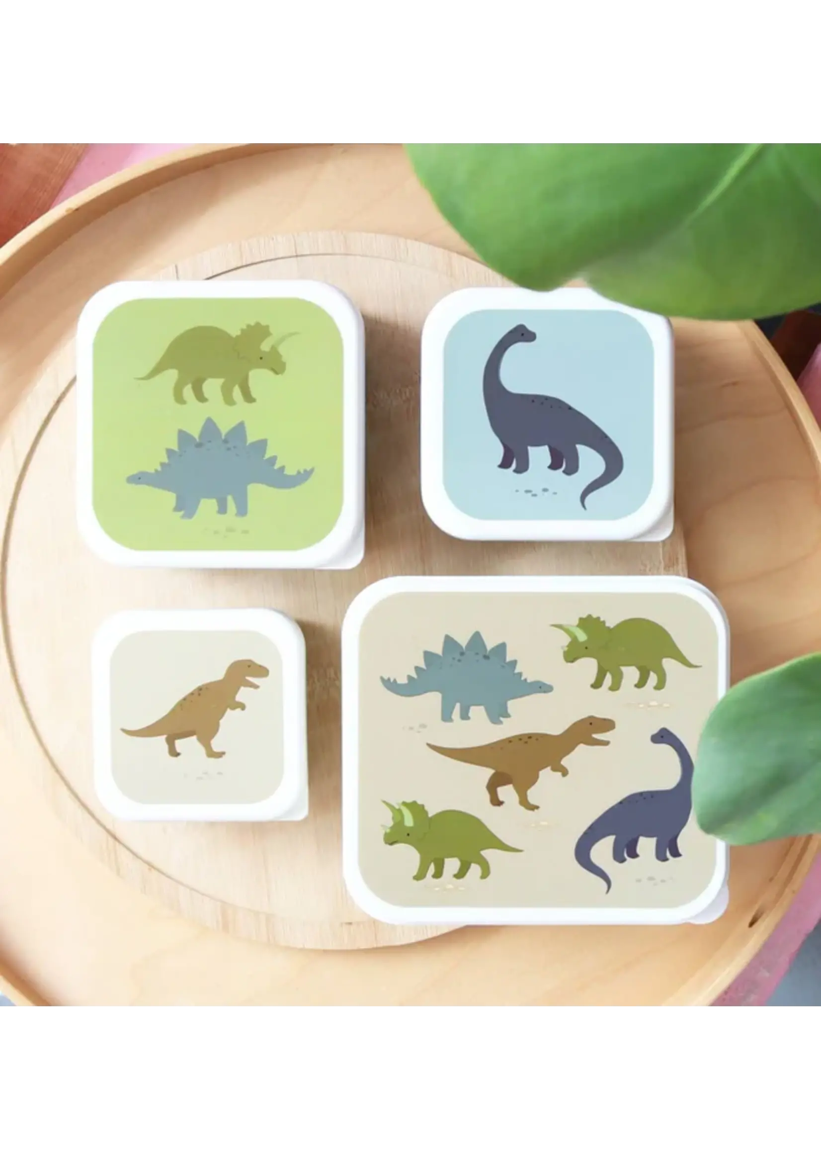 A Little Lovely Company A Little Lovely Company - Lunch & Snack Box Set - Dinosaurussen