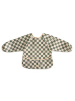 Mushie Mushie - Longsleeve Bib Olive Check