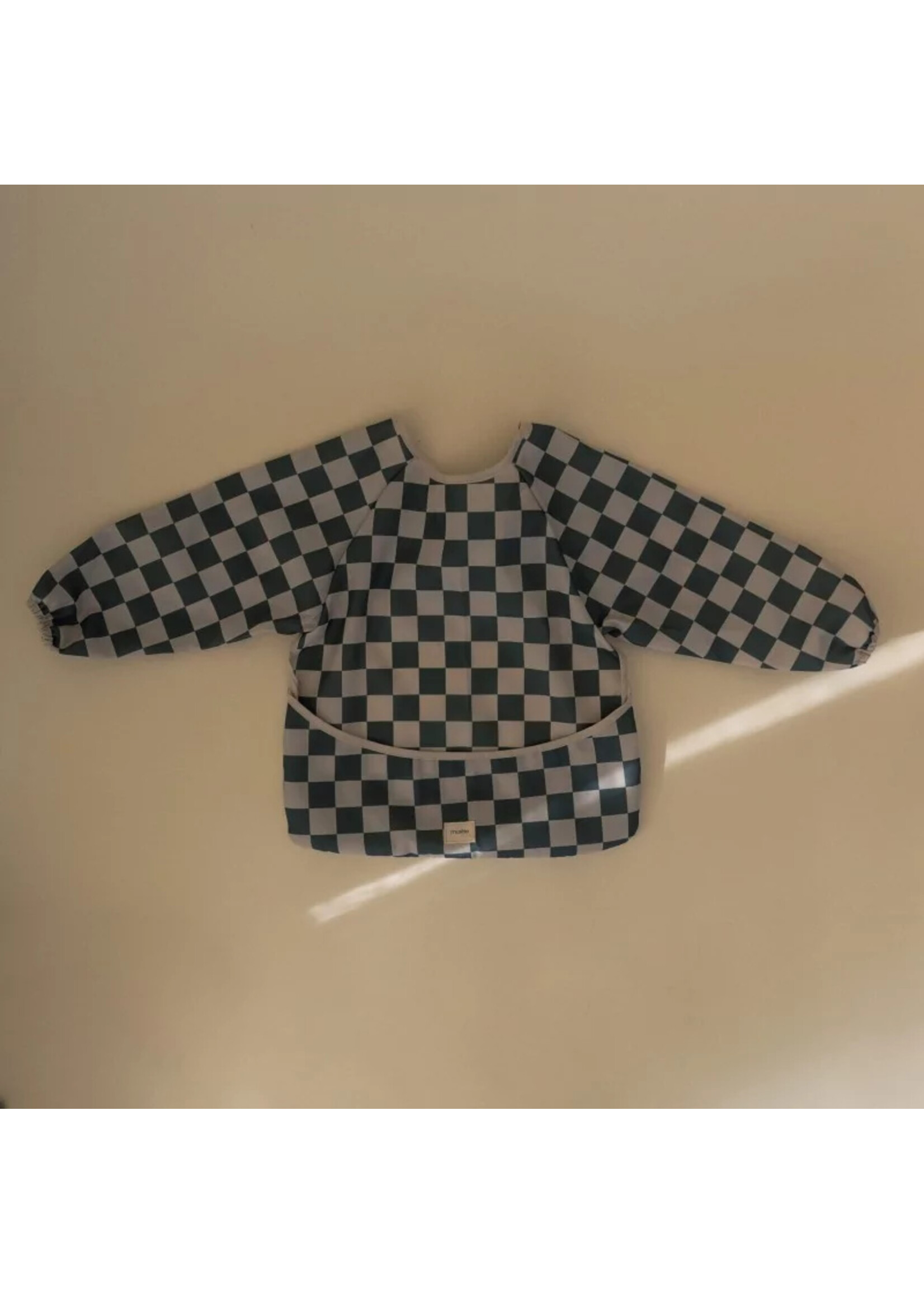 Mushie Mushie - Longsleeve Bib Olive Check