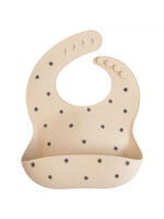 Mushie Mushie Silicone Bib Slabber Black Daisy