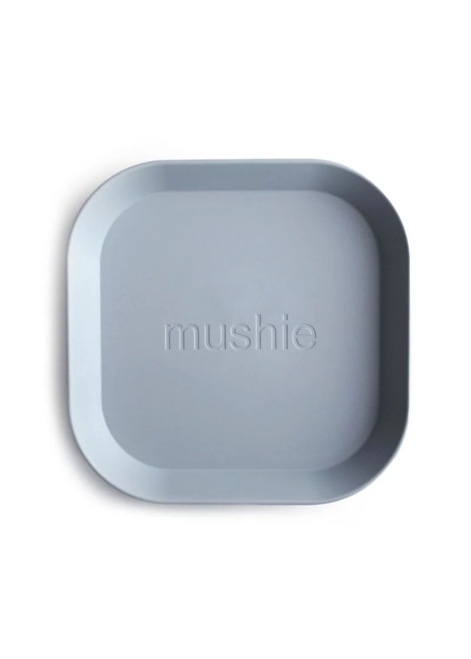 Mushie Mushie plate square cloud