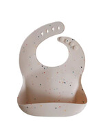 Mushie Mushie silicone bib vanille confetti