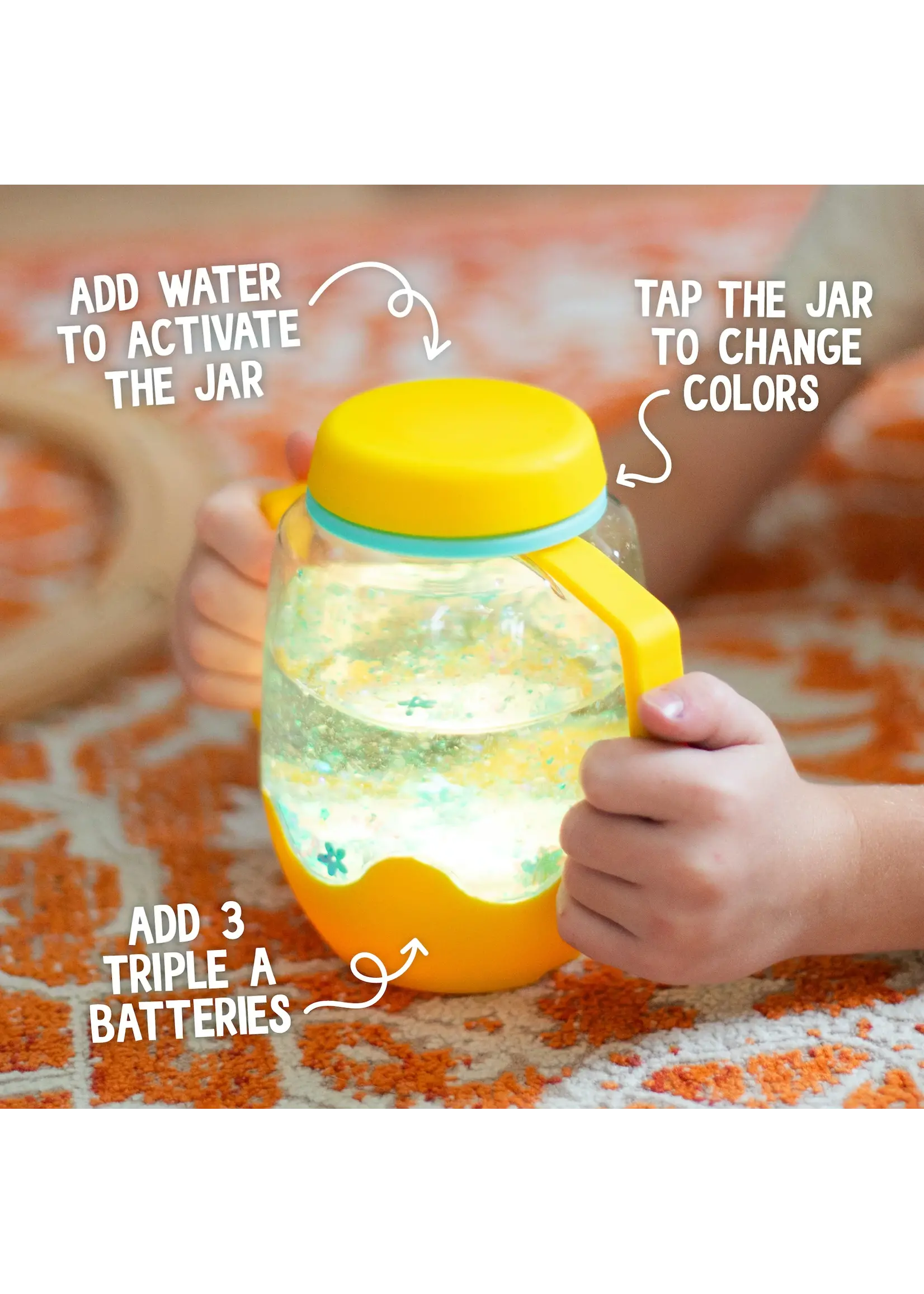 Glopals Sensory play cup yellow