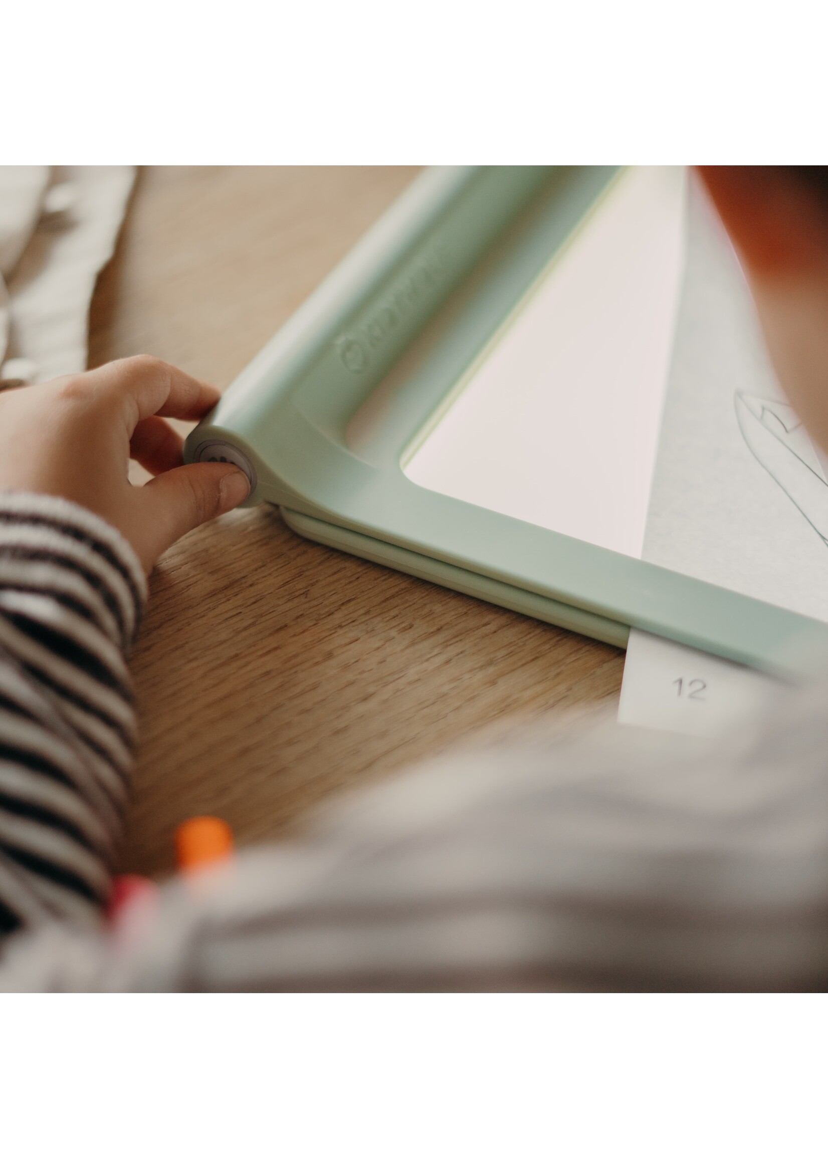 Kidywolf Kidydraw PRO - Tekentafel voor kinderen met glow in the dark licht - groen