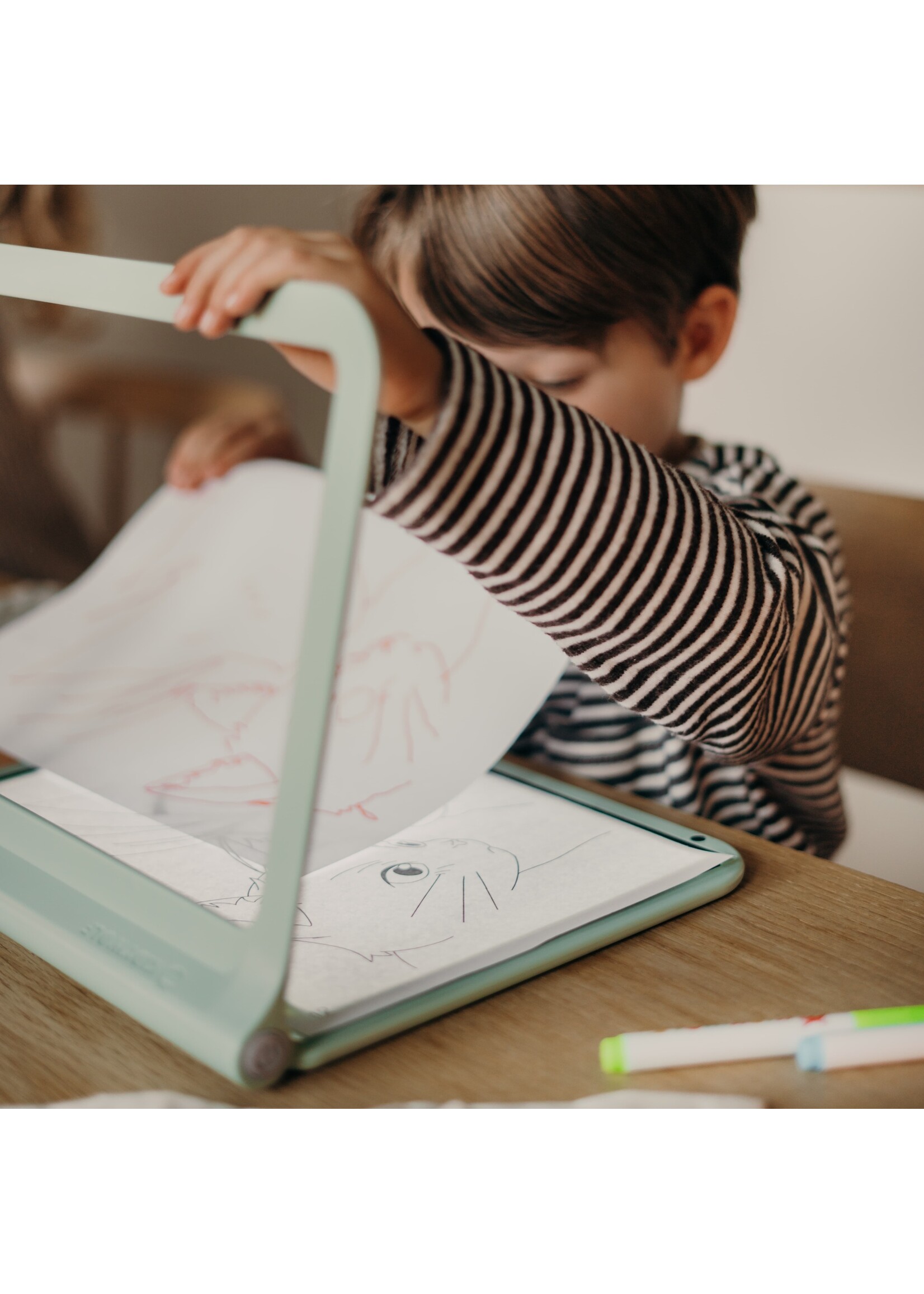 Kidywolf Kidydraw PRO - Tekentafel voor kinderen met glow in the dark licht - groen