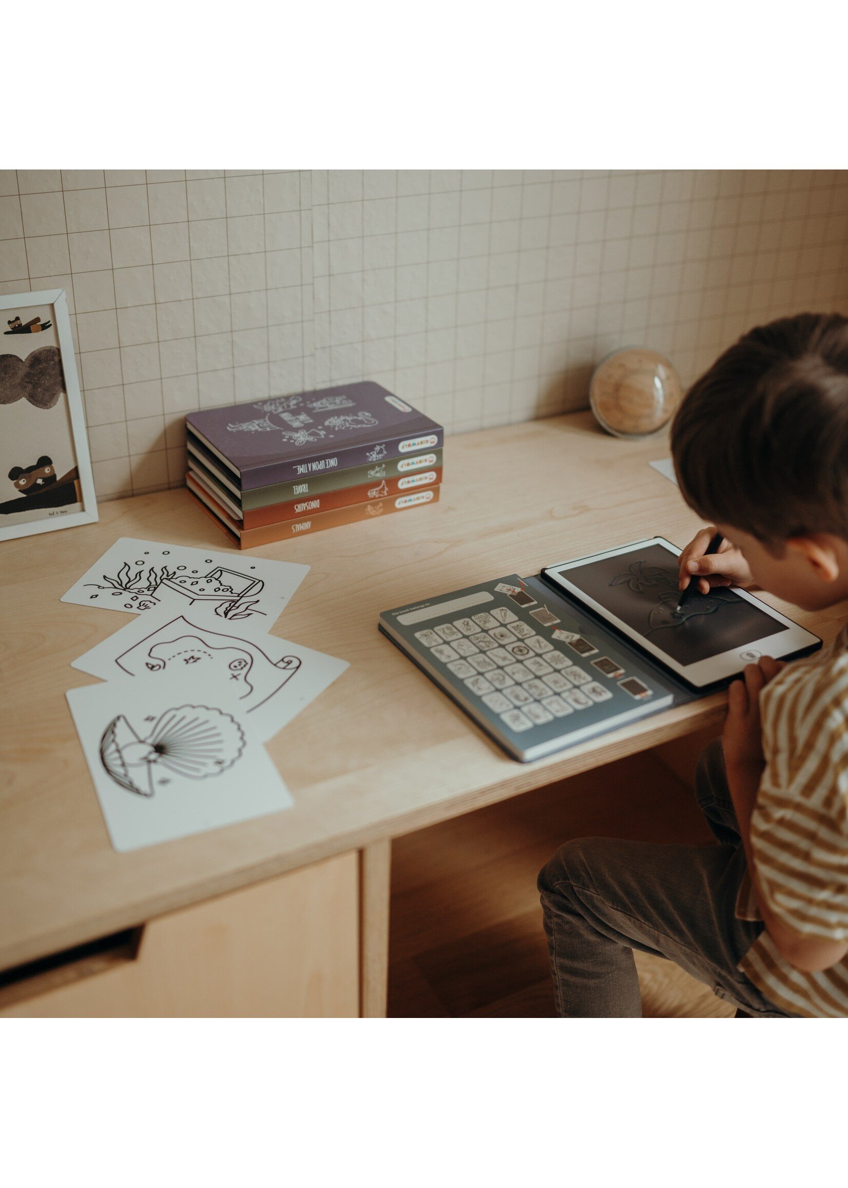Kidywolf Kidydraw - Tekenboekje met LCD scherm - Dinosaurs