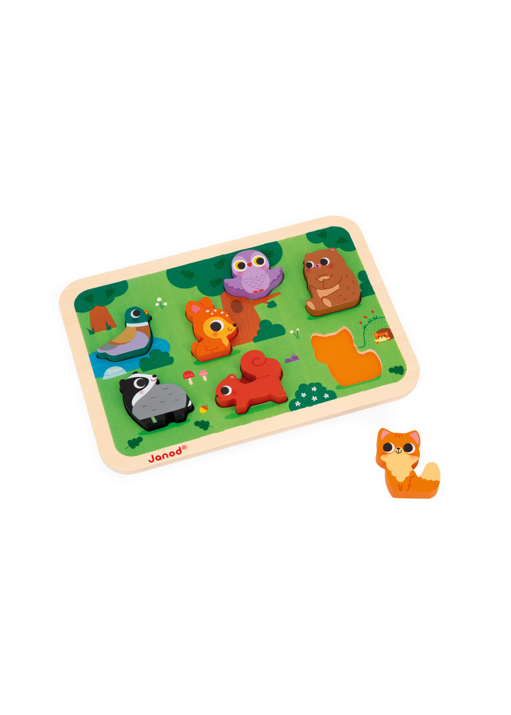 Janod Janod Chunky Puzzel - Het Bos