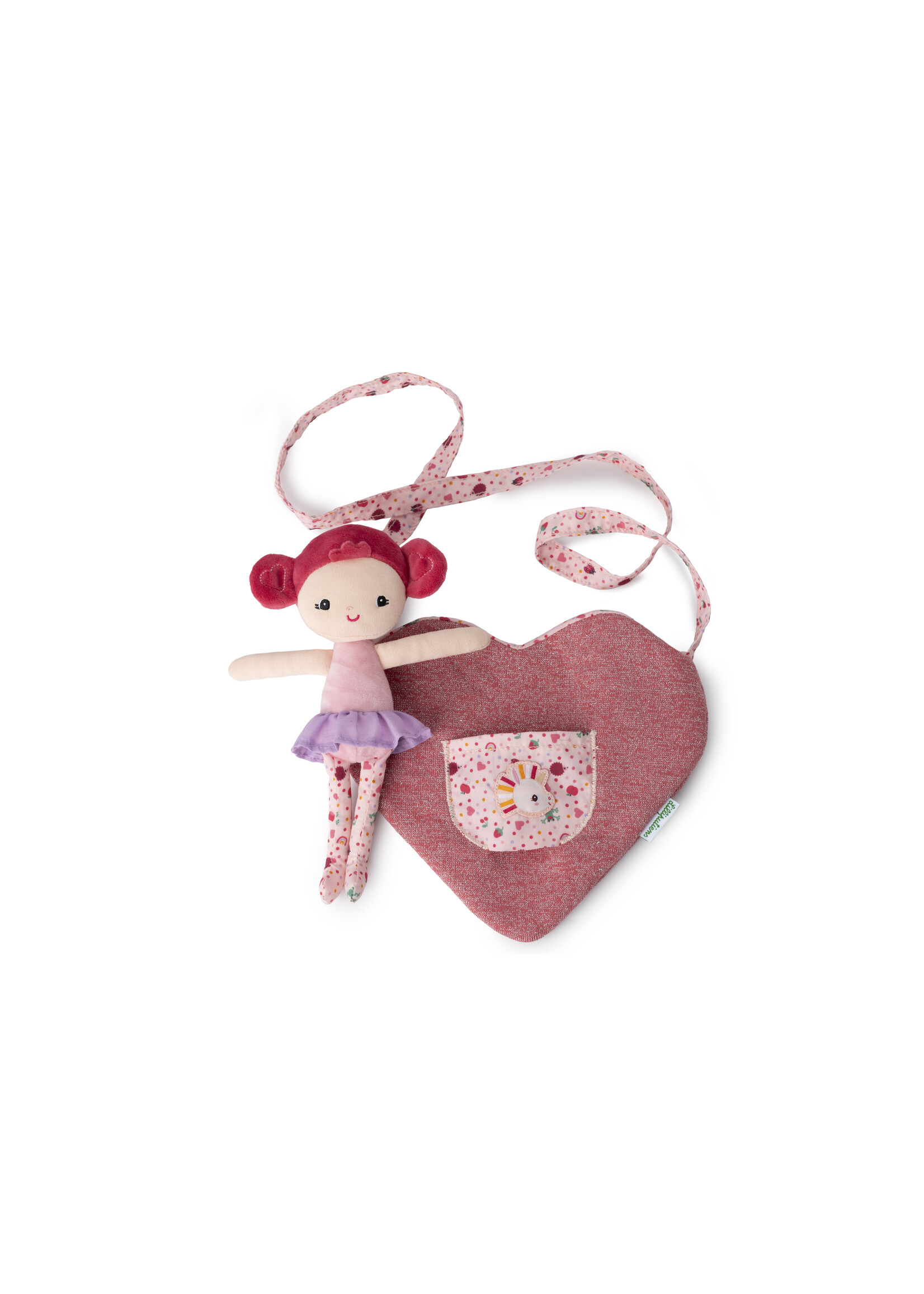 Lilliputiens Lilliputiens - Aline pop met hartvormig tasje
