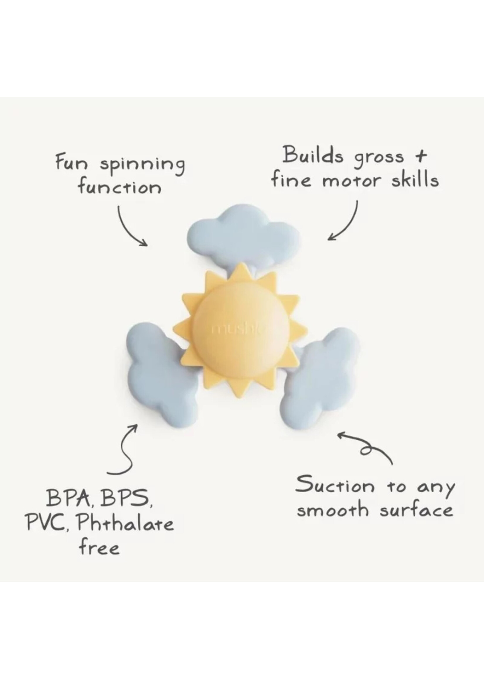 Mushie Mushie - Sunshine Suction Spinner Toy