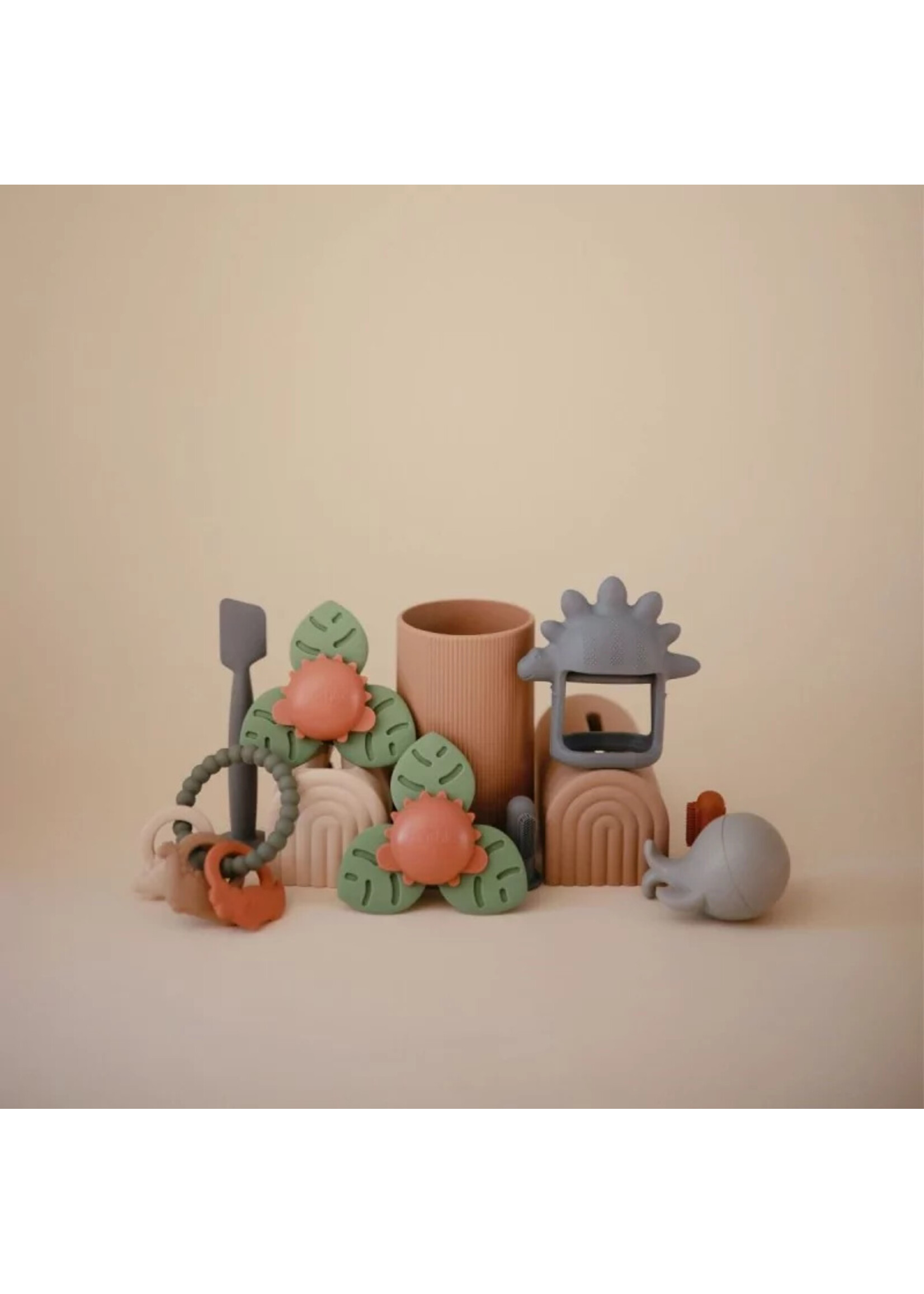 Mushie Mushie - Dino Suction Spinner Toy