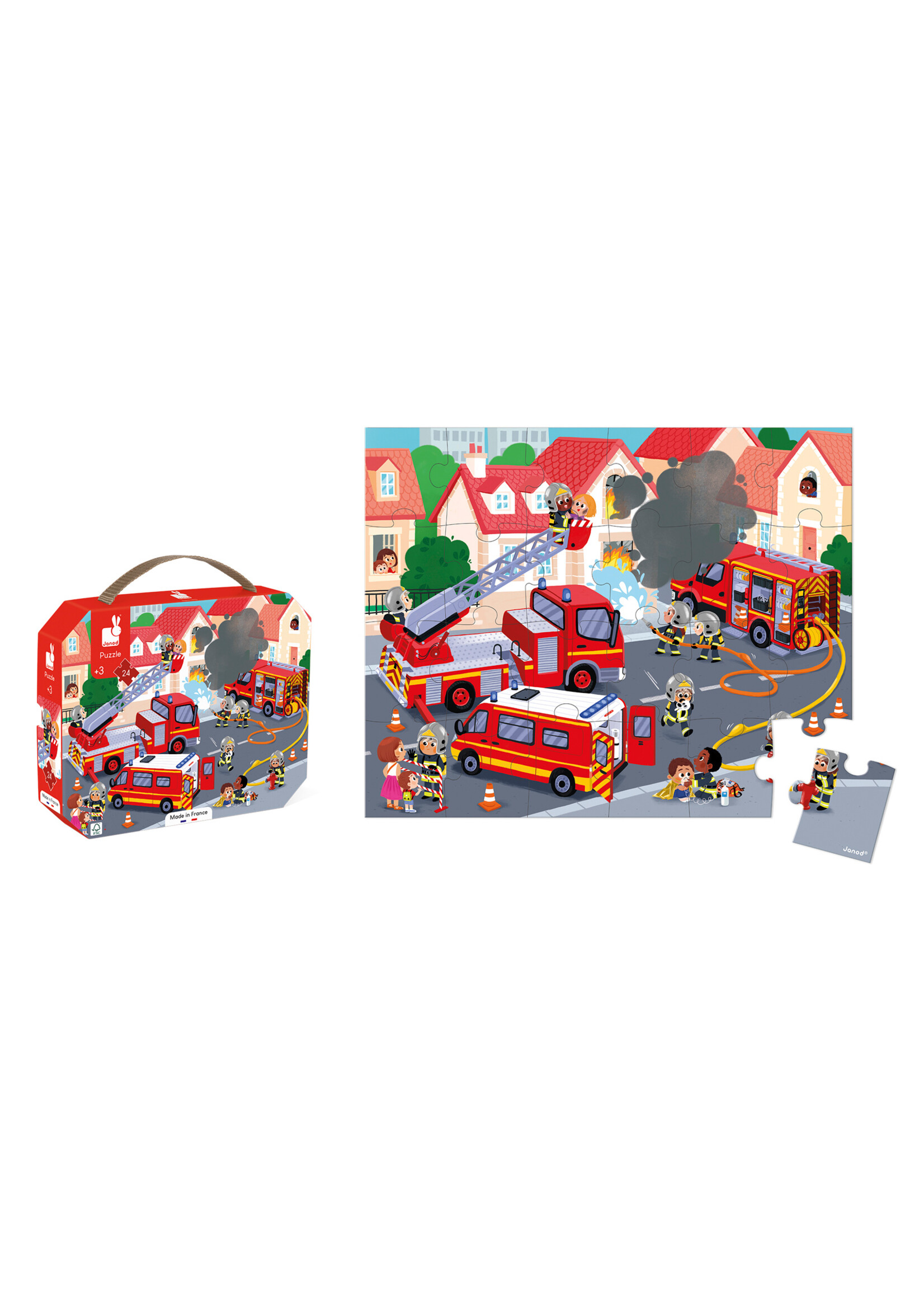 Janod Janod Puzzle - Brandweer