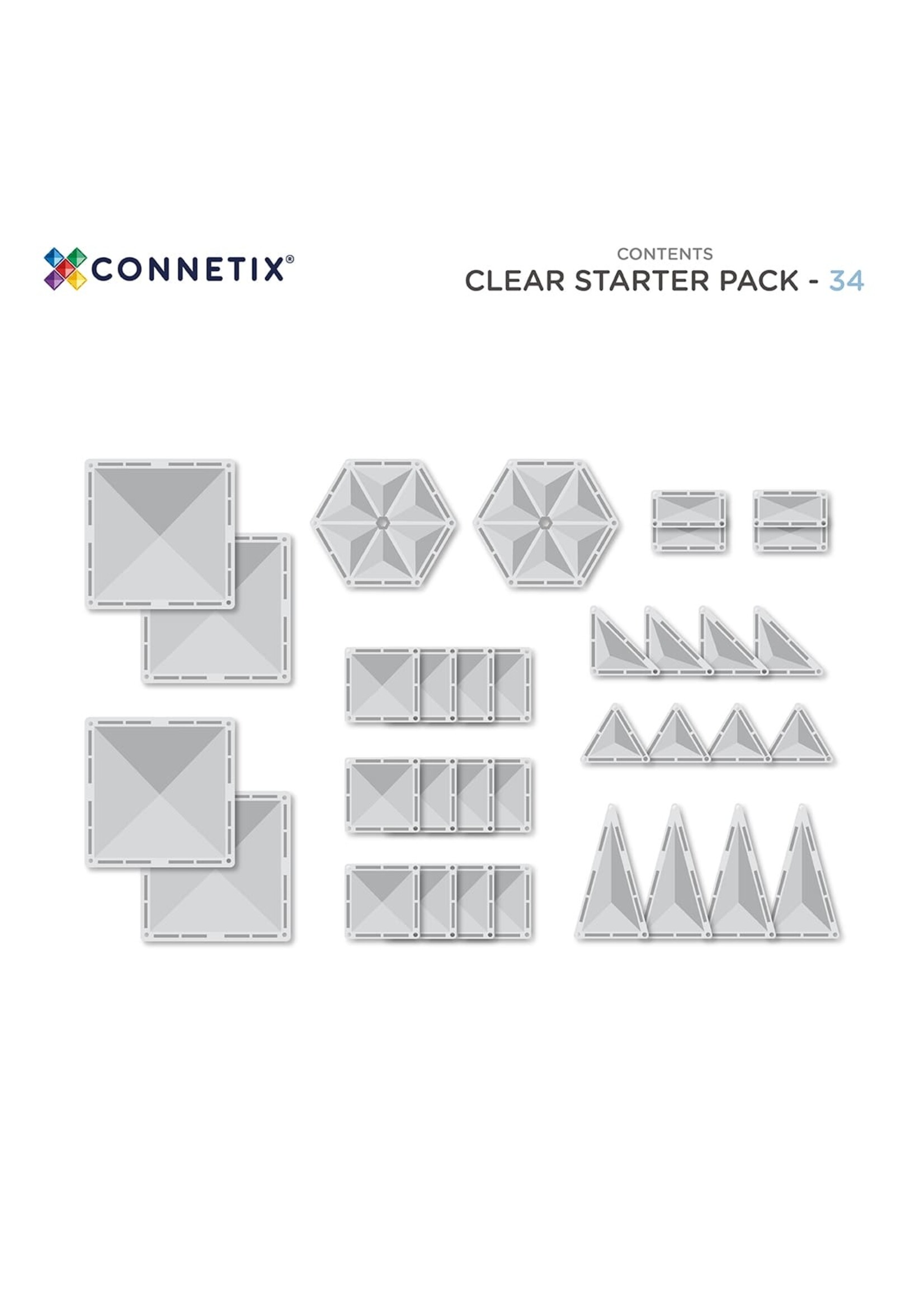 Connetix Connetix 34 pc Clear Starter Pack