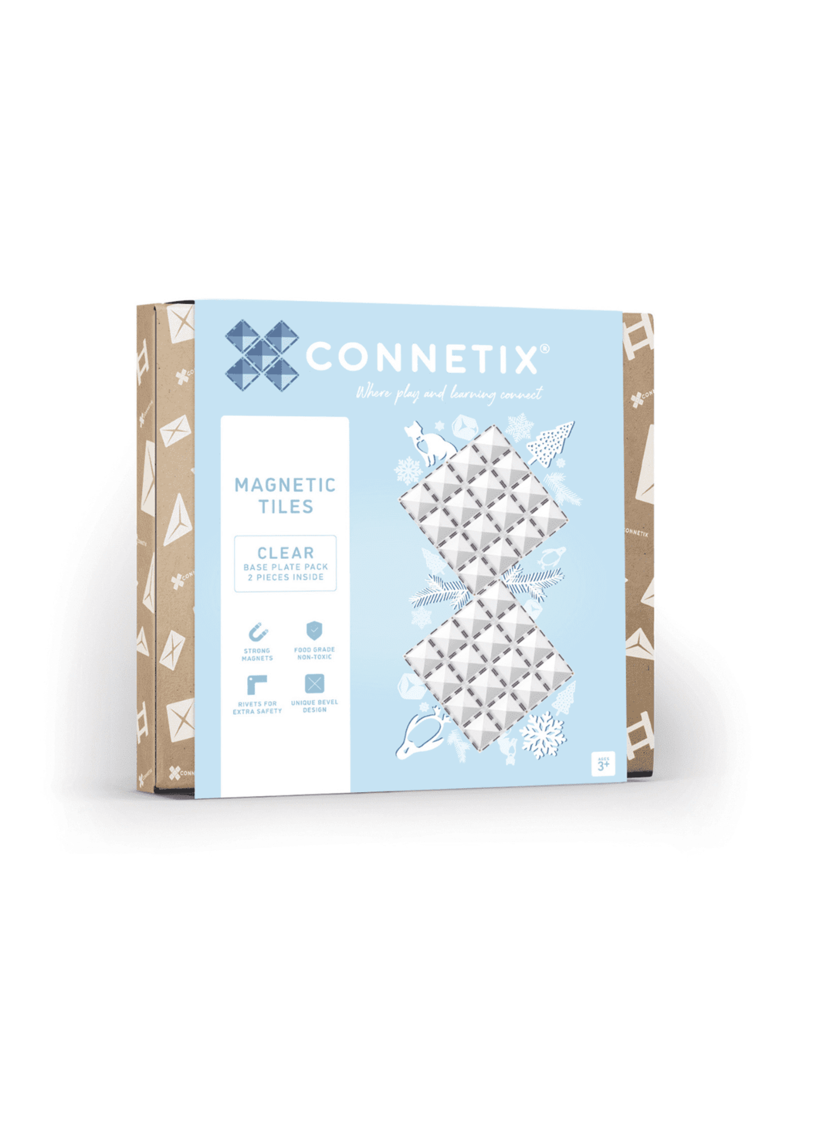 Connetix Connetix Base Plate Clear 2 pcs