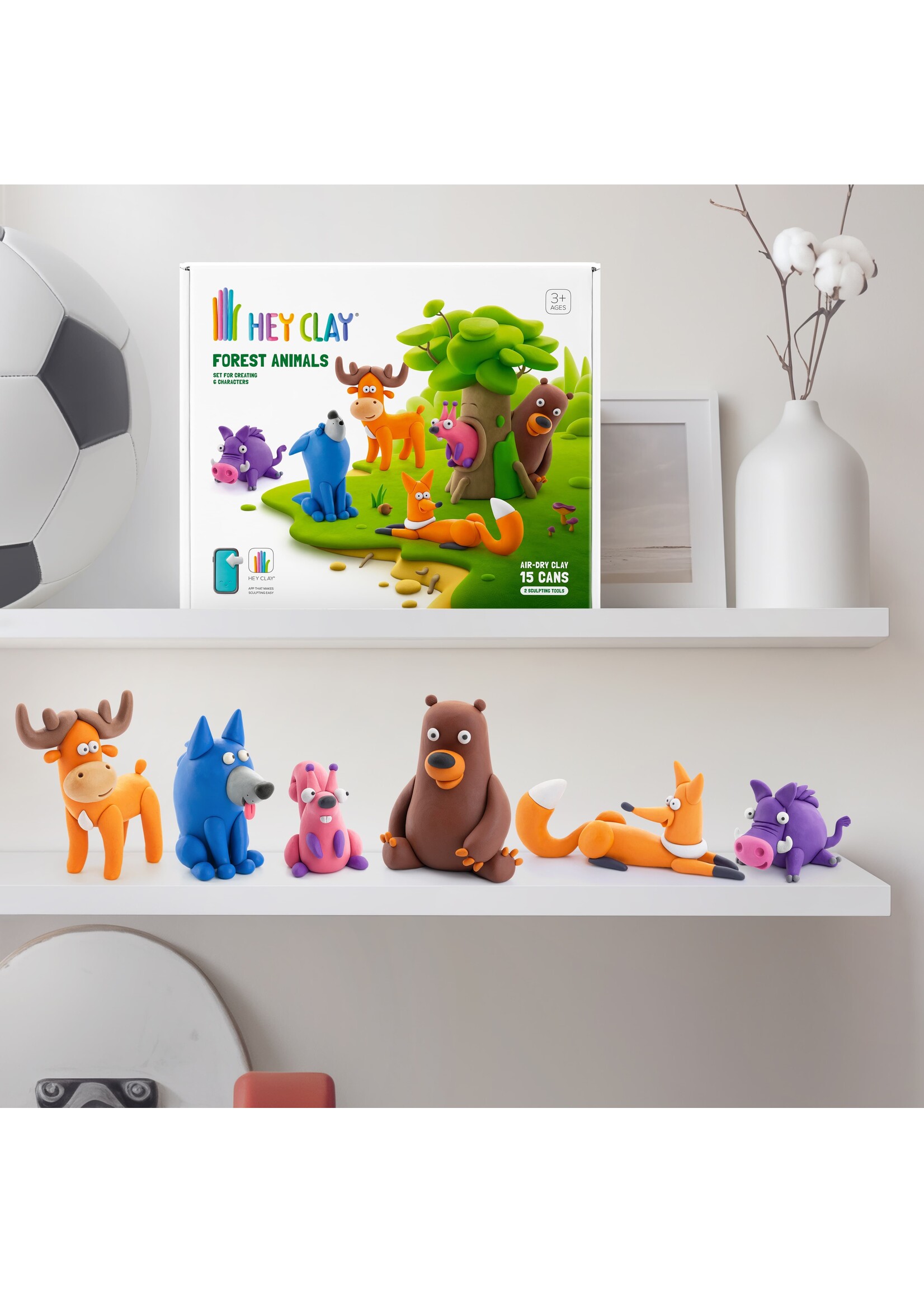 Hey Clay Bosdieren - 15 potjes