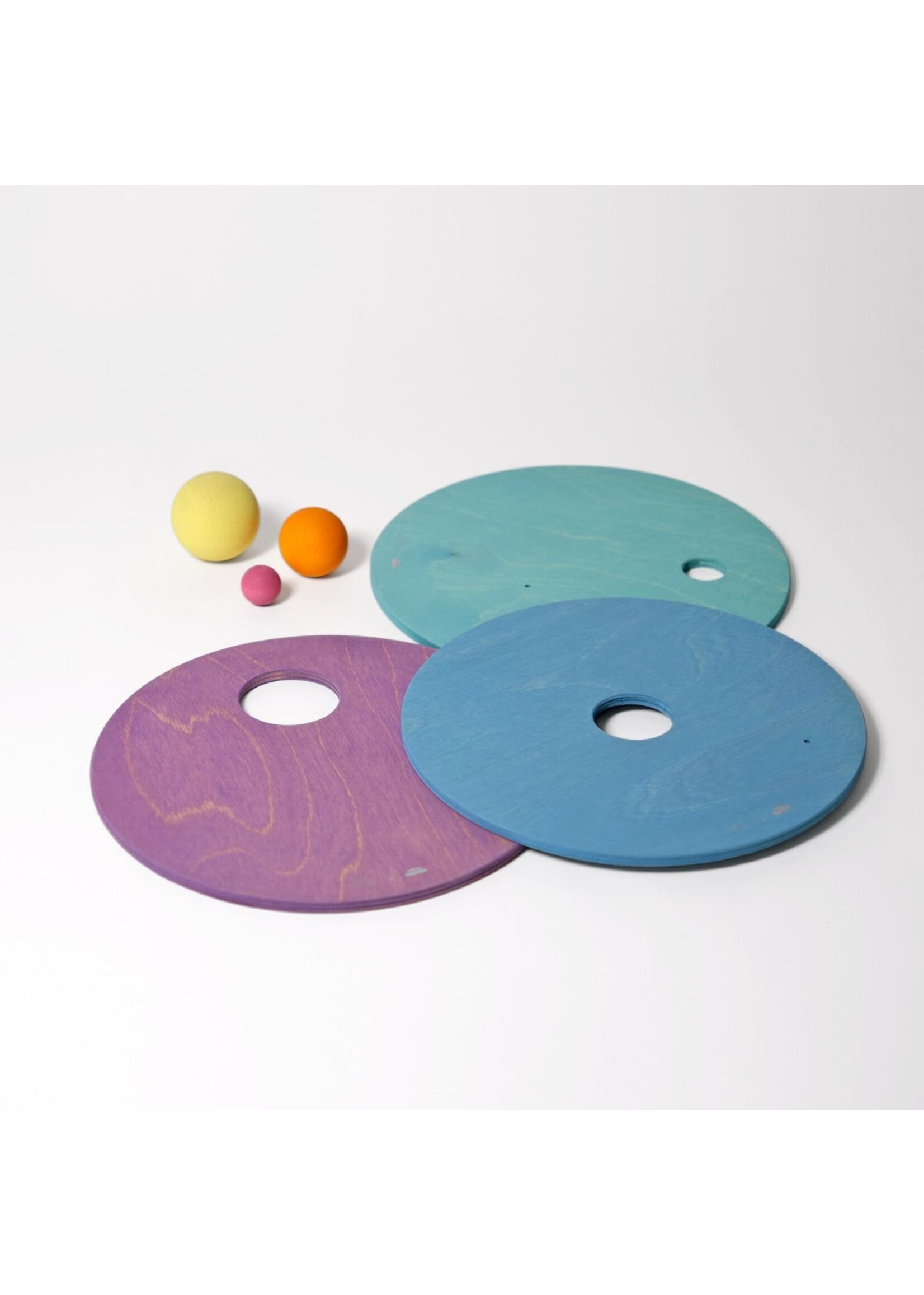 Grimms x Stapelstein Grimms x Stapelstein - Rolling Discs - Cool Pastel