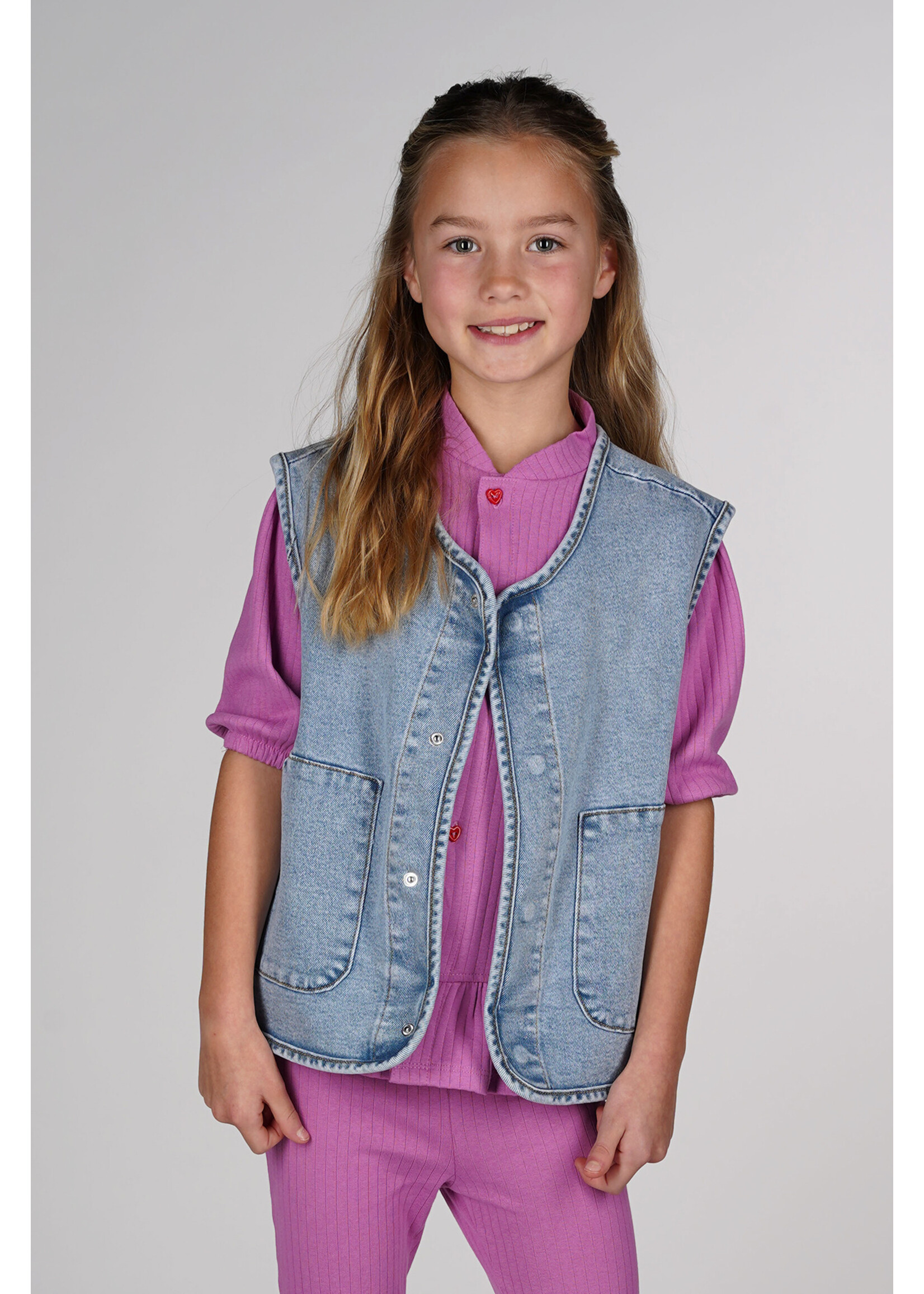 The New Chapter Claes The New Chapter Gilet - Light Denim