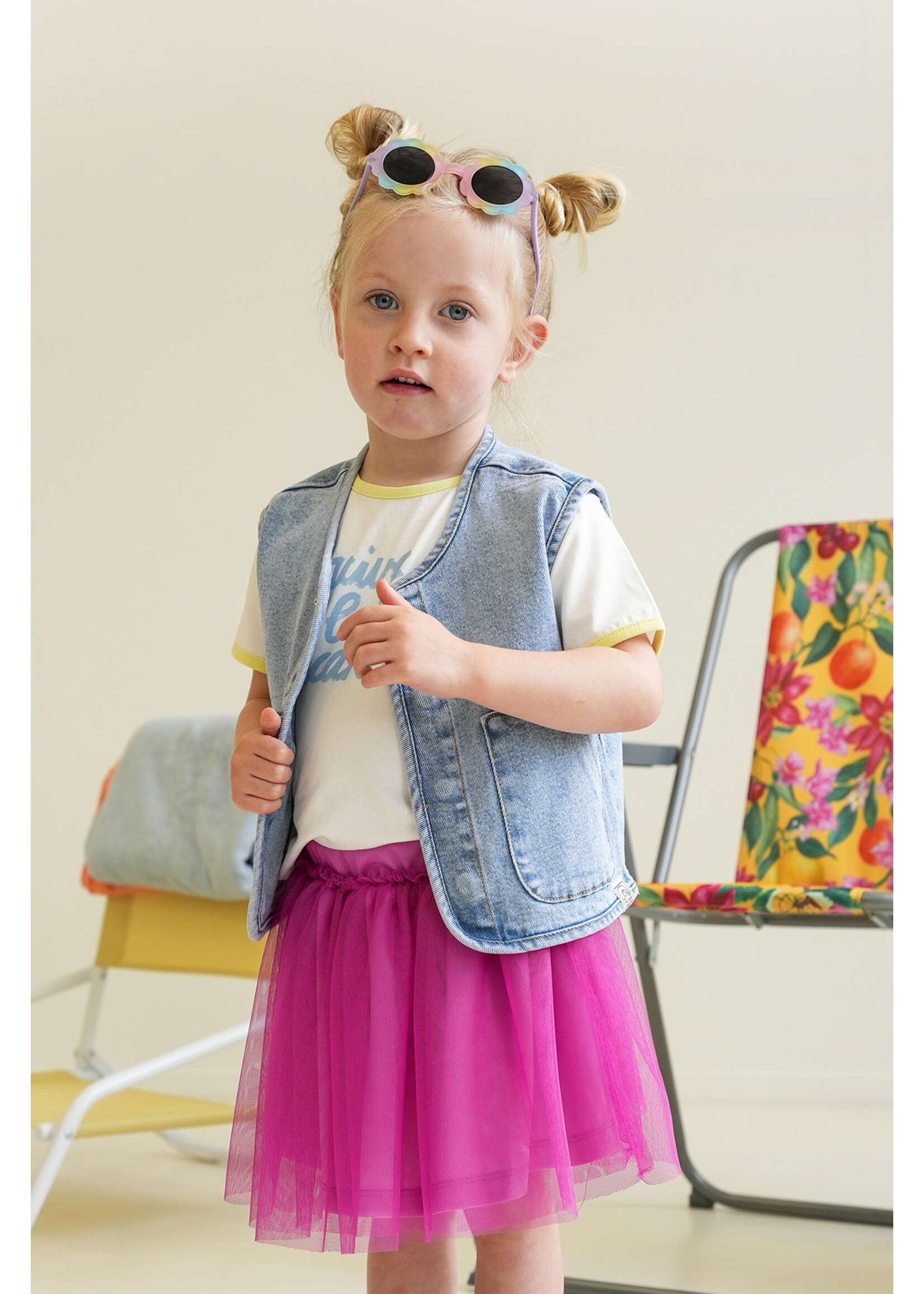 The New Chapter Claes The New Chapter Gilet - Light Denim