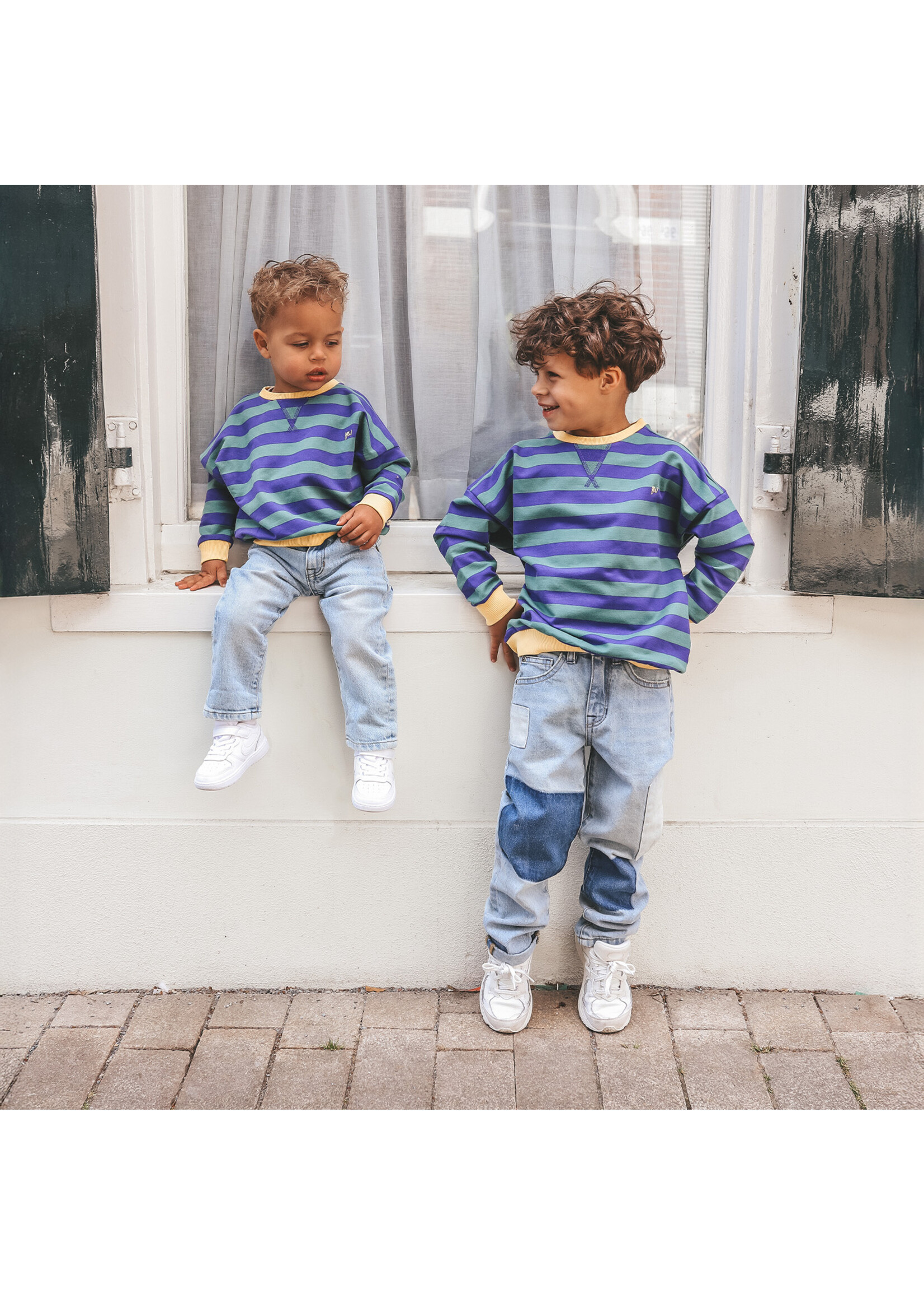 Your Wishes Stripe French Knit - Sweater