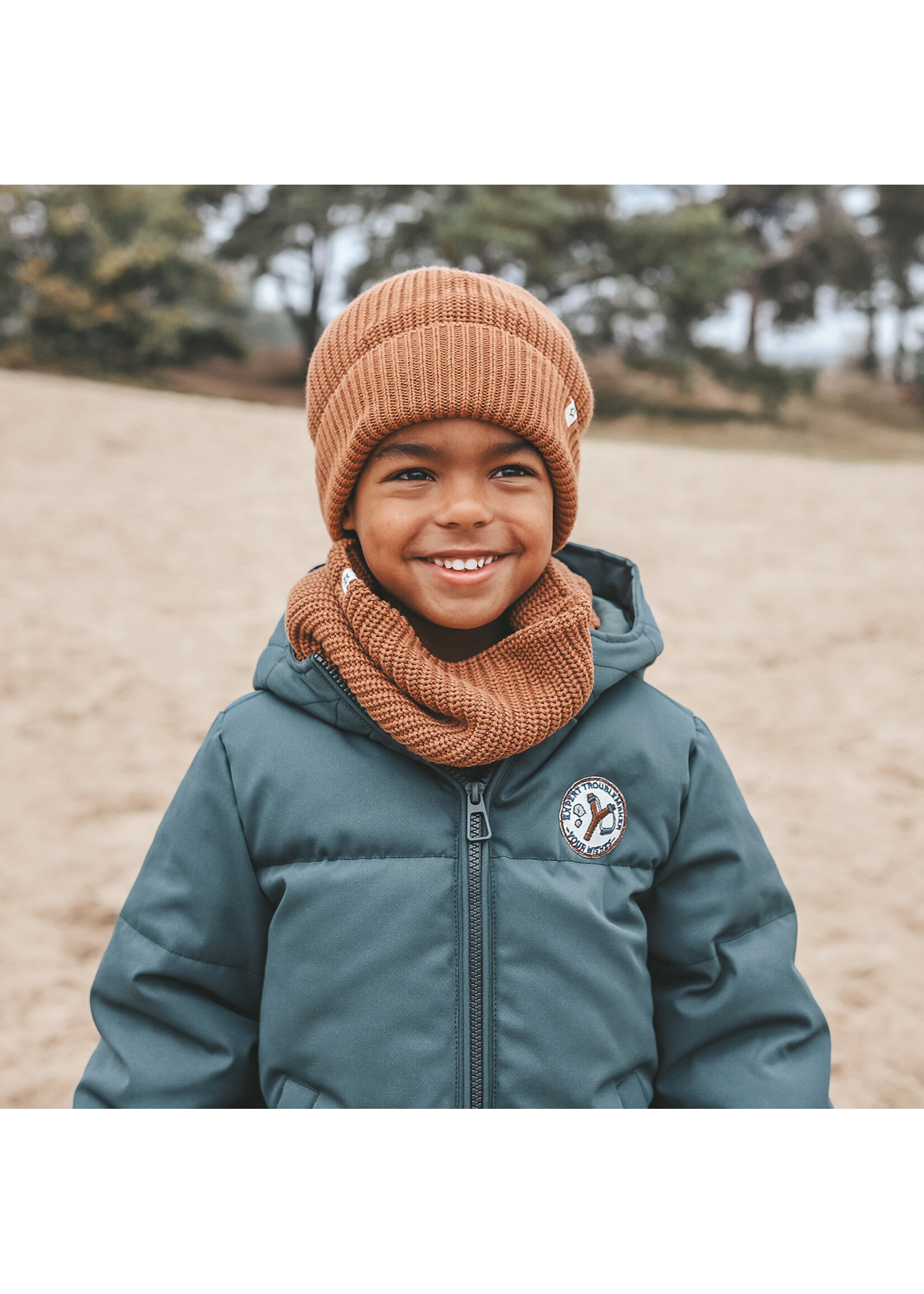 Your Wishes Knitted Hat / Chipmunk