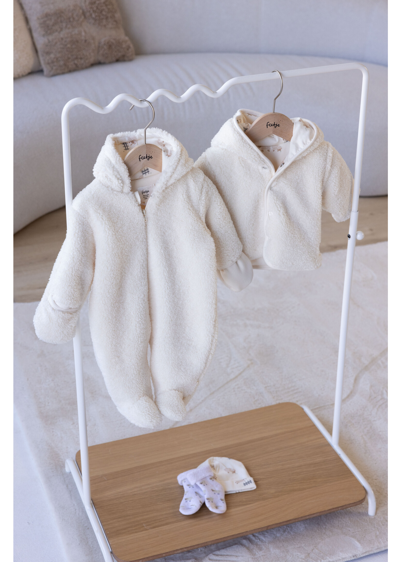 Feetje Teddy Pak Met Capuchon - Sleepy Sheepy Creme