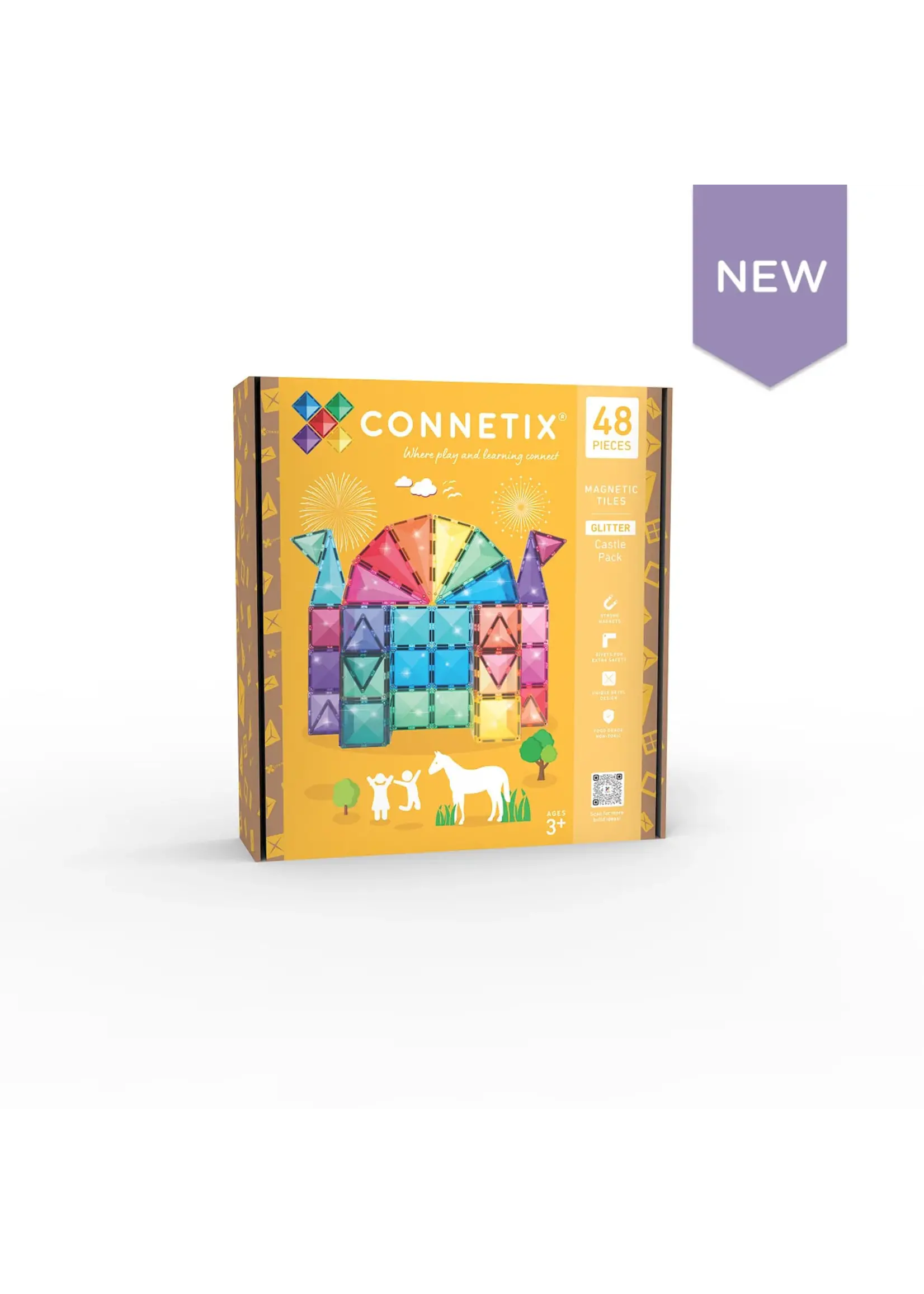 Connetix Connetix - Glitter Castle Set 48 Stuks