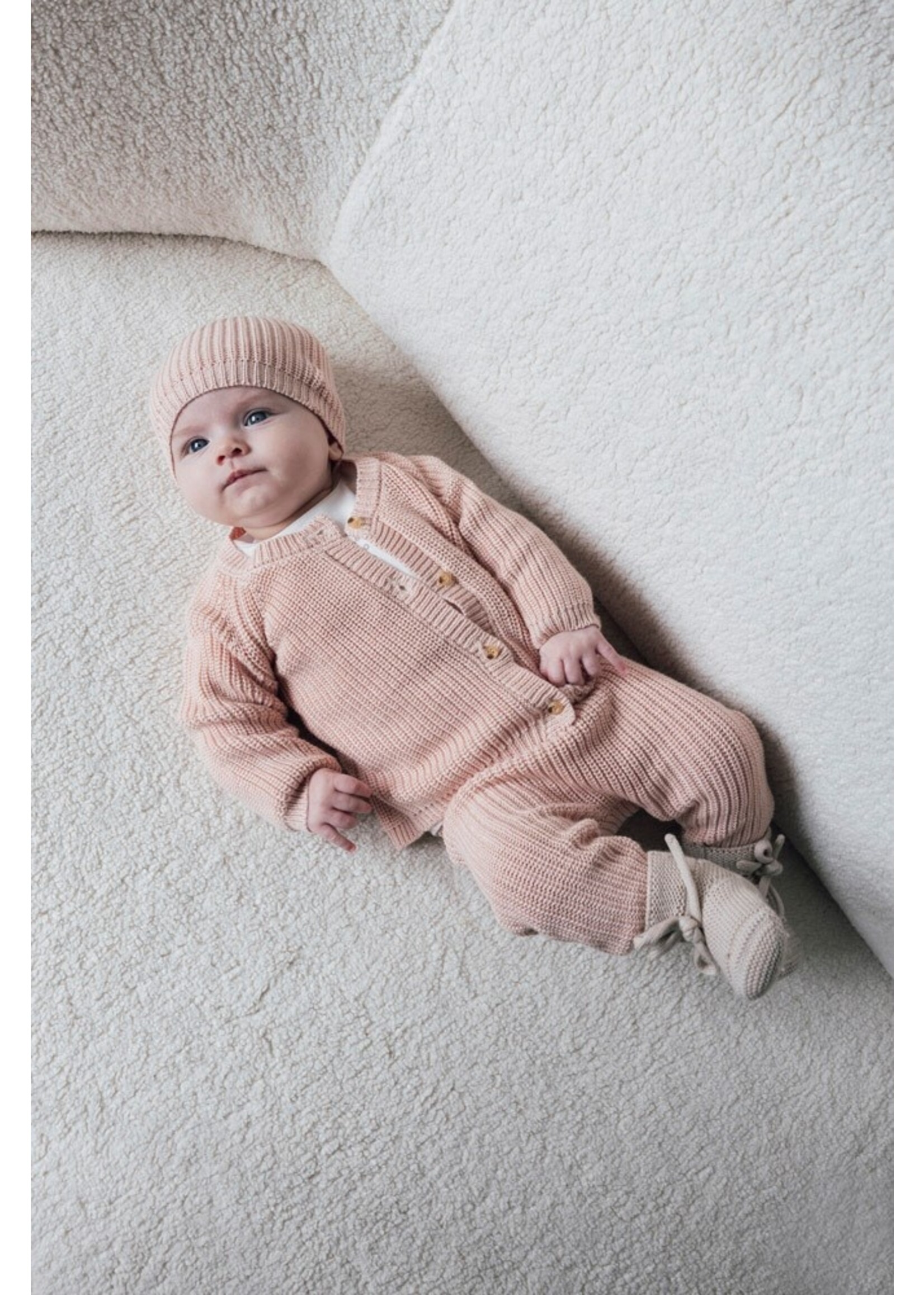 Feetje Broek gebreid - The Knits Roze