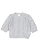 Feetje Sweater gebreid - The Knits Blauw Melange