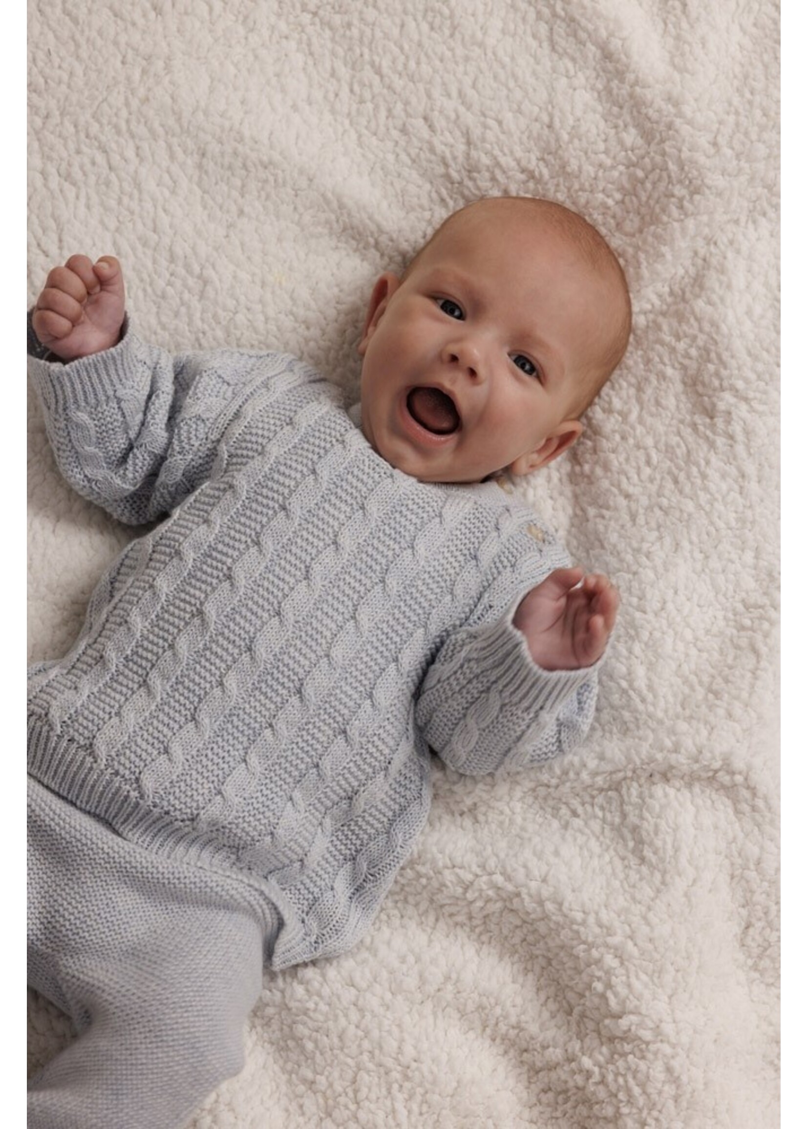 Feetje Sweater gebreid - The Knits Blauw Melange