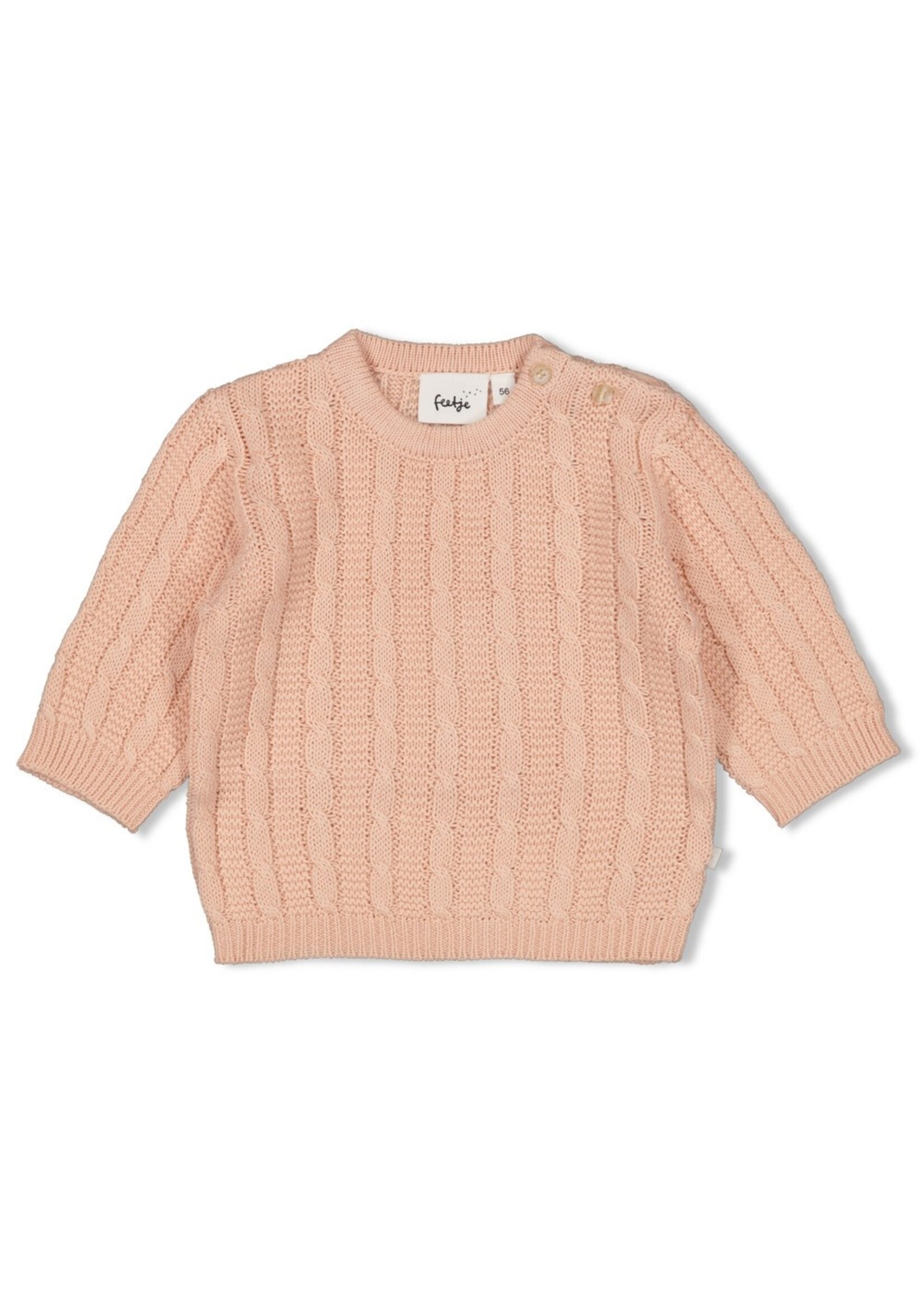 Feetje Sweater gebreid - The Knits Roze