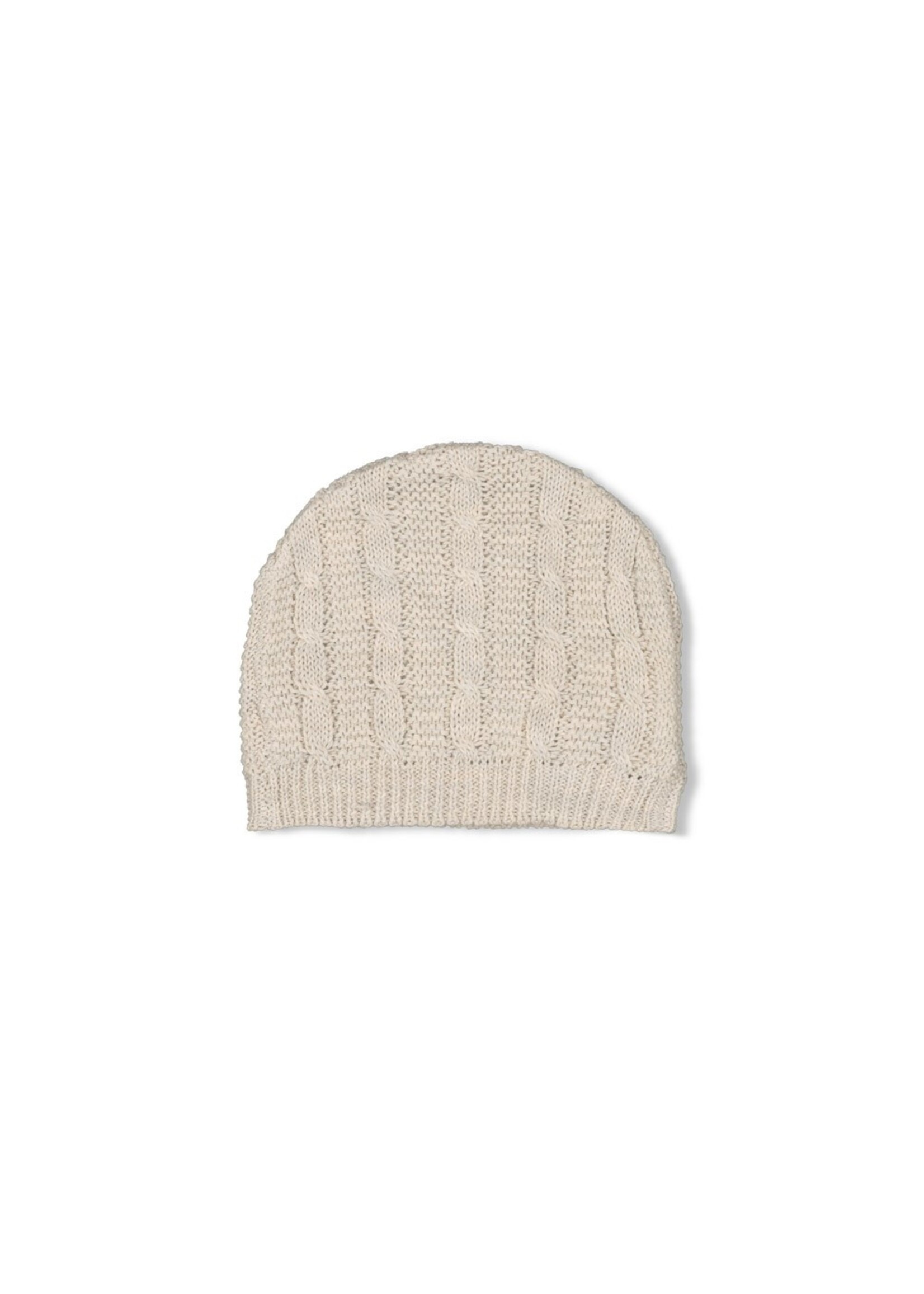 Feetje Mutsje gebreid - The Knits Taupe Melange
