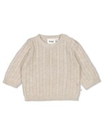 Feetje Sweater gebreid - The Knits Taupe Melange