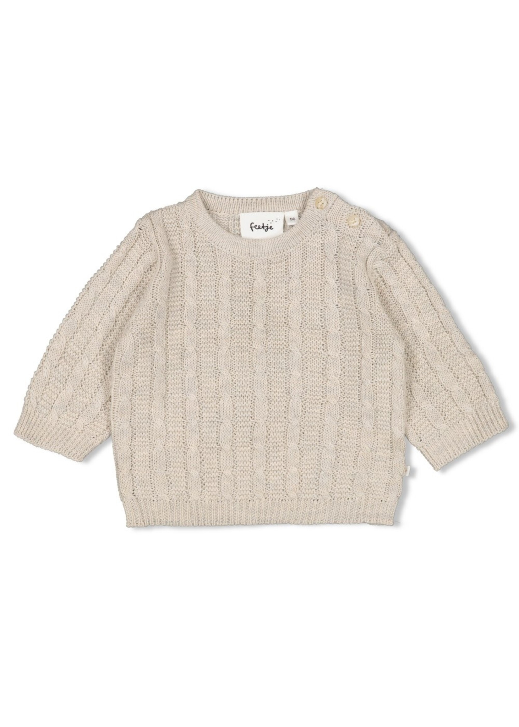 Feetje Sweater gebreid - The Knits Taupe Melange